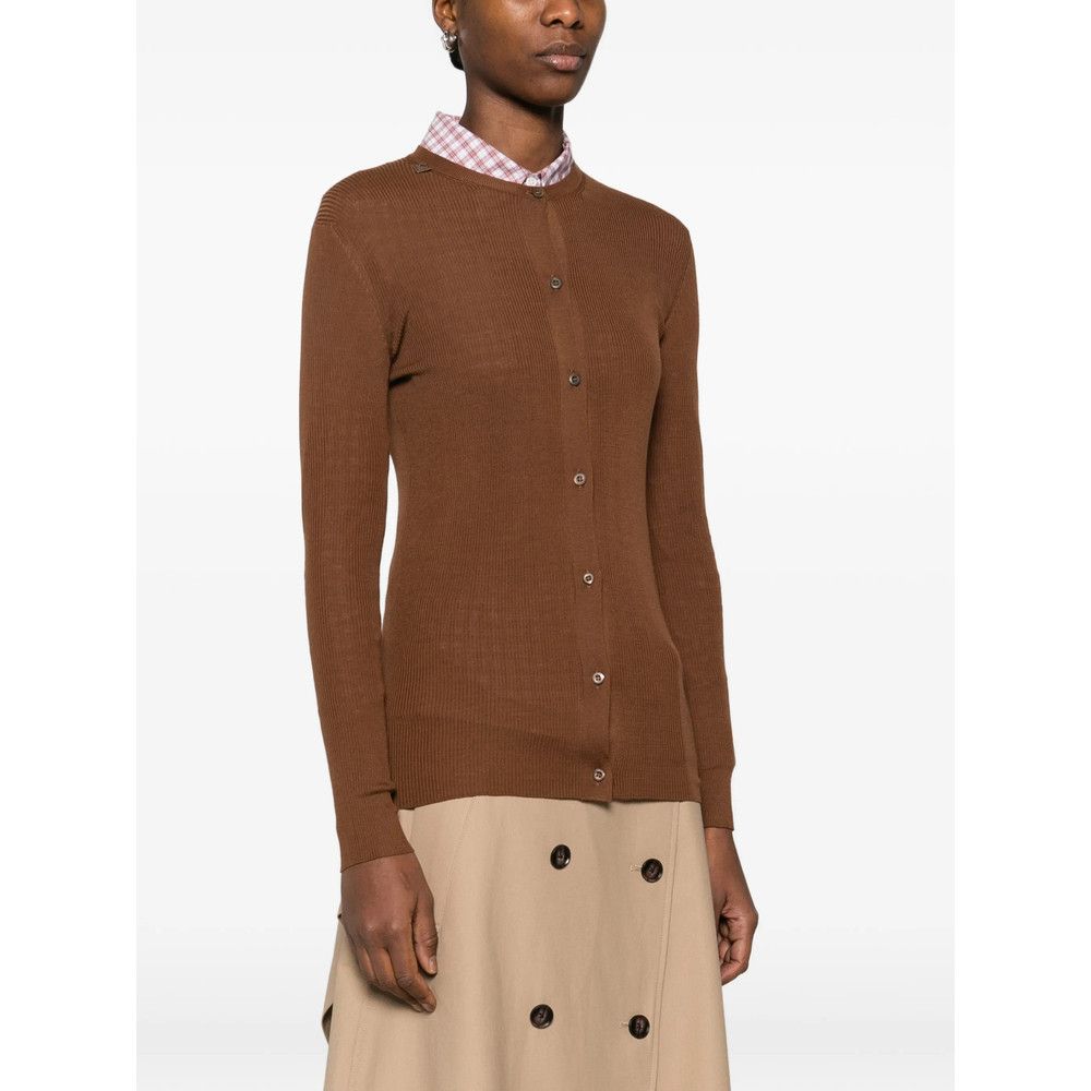 Prada Prada BROWN Knitwear - Cardigans Size S / US 4 / IT 40 - 4 Thumbnail