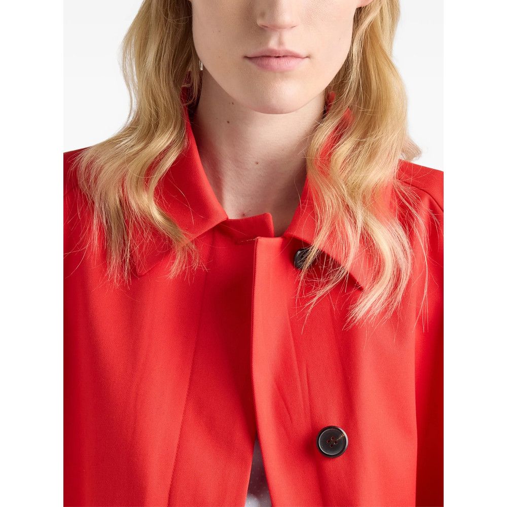 Prada Prada RED Coats - Trench & Raincoats Size XS / US 0-2 / IT 36-38 - 5 Thumbnail