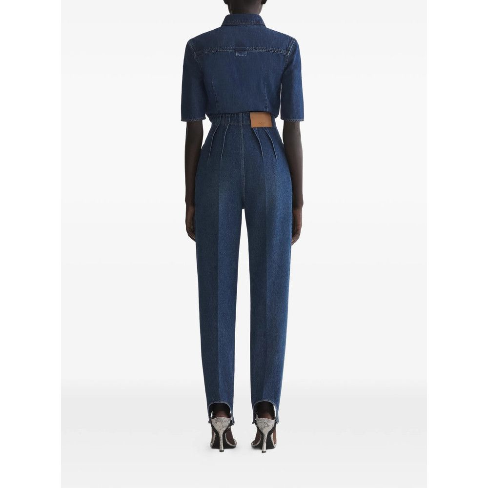 Mugler Mugler BLUE Trousers - Straight Trousers Size 25" / US 0 / IT 36 - 2 Thumbnail