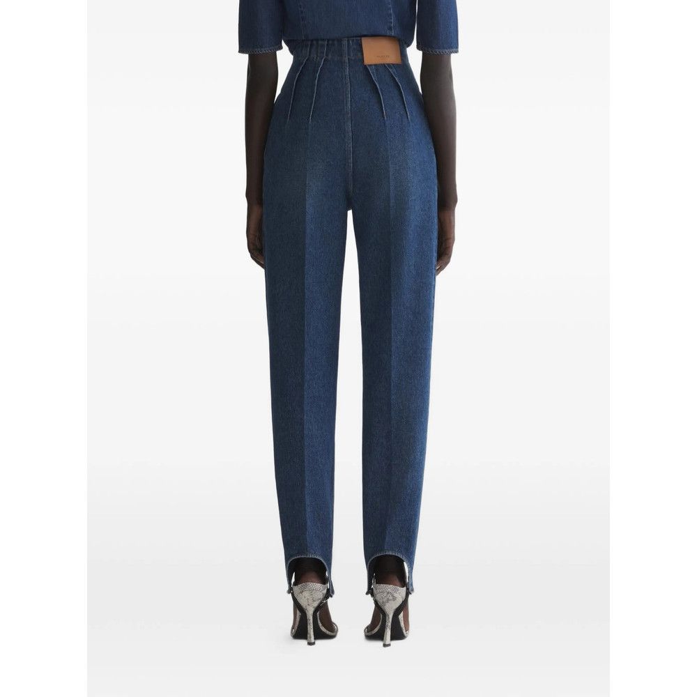 Mugler Mugler BLUE Trousers - Straight Trousers Size 25" / US 0 / IT 36 - 3 Thumbnail