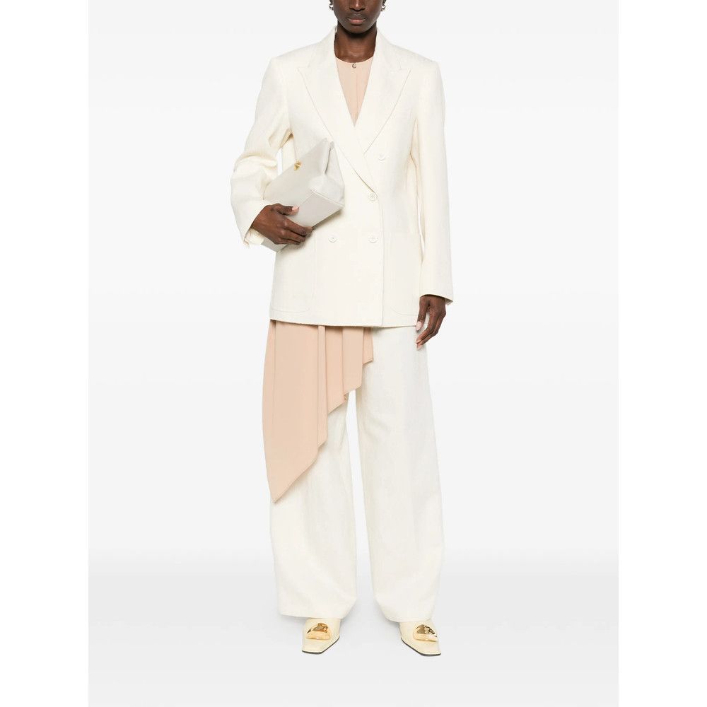 Fabiana Filippi Fabiana Filippi NEUTRALS Trousers - Palazzo Pants Size 30" / US 8 / IT 44 - 3 Thumbnail