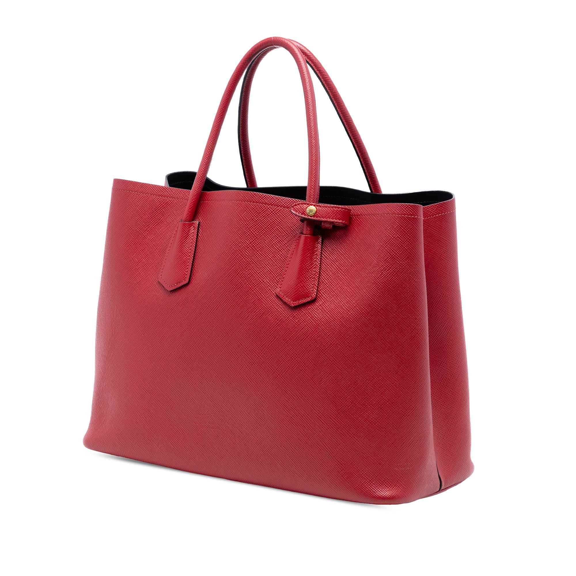 Prada Medium Saffiano Cuir Double Satchel Size ONE SIZE - 2 Thumbnail