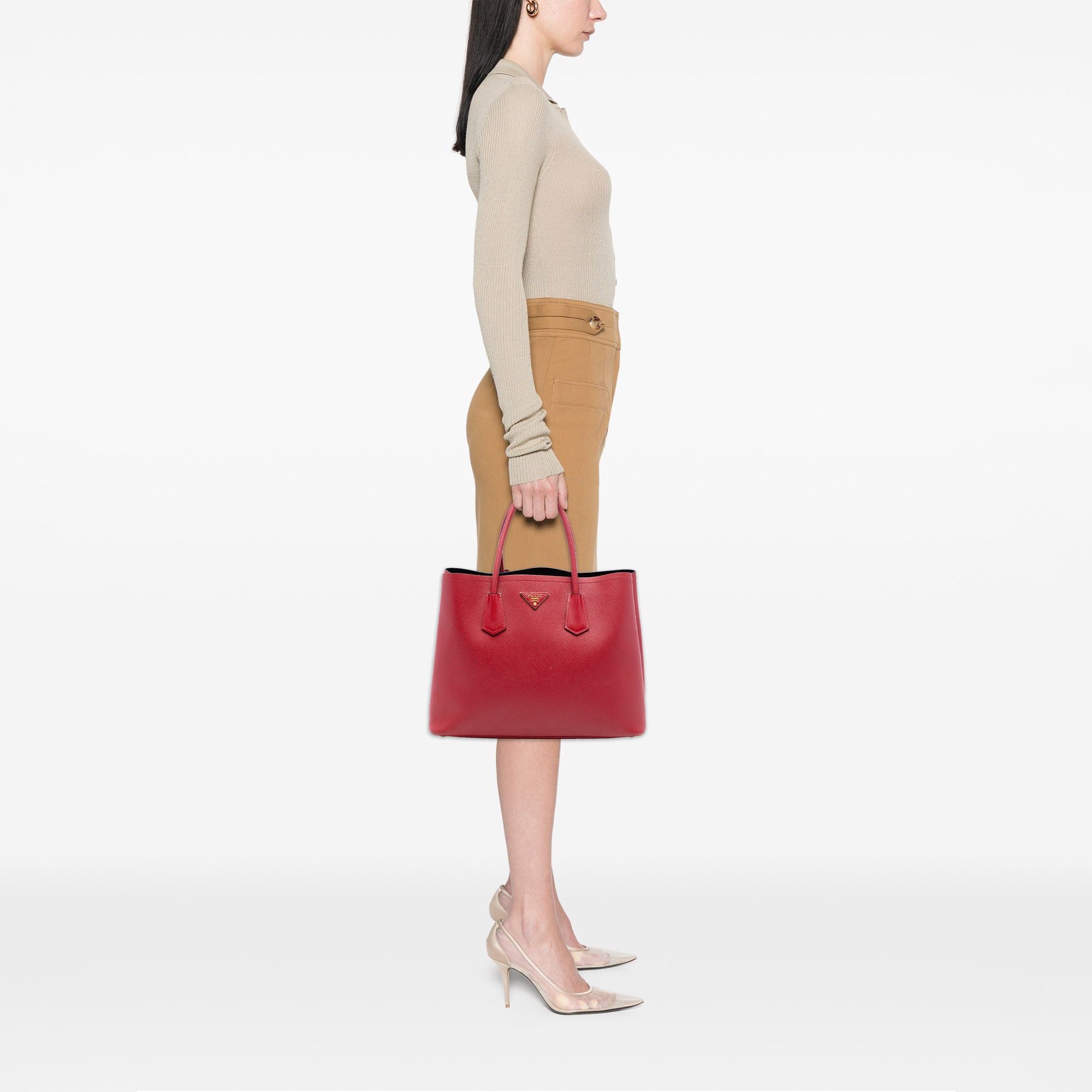 Prada Medium Saffiano Cuir Double Satchel Size ONE SIZE - 6 Thumbnail