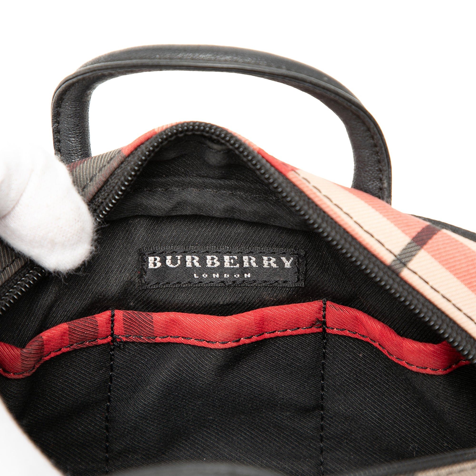 Burberry Mini Exploded Check Canvas Handbag Size ONE SIZE - 5 Thumbnail