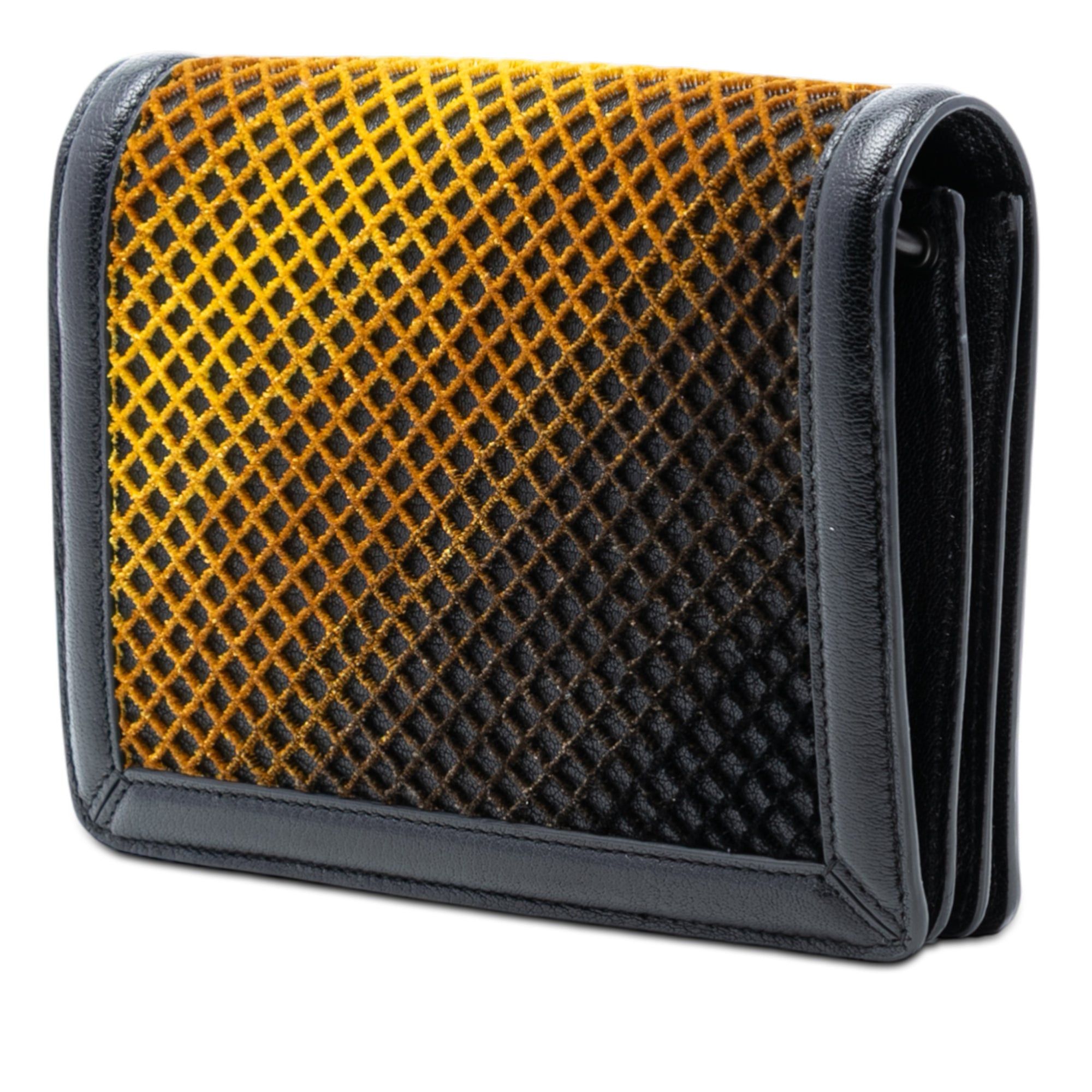 Bottega Veneta Mini Leather and Ombre Velvet Montebello Crisscross Crossbody Size ONE SIZE - 2 Thumbnail