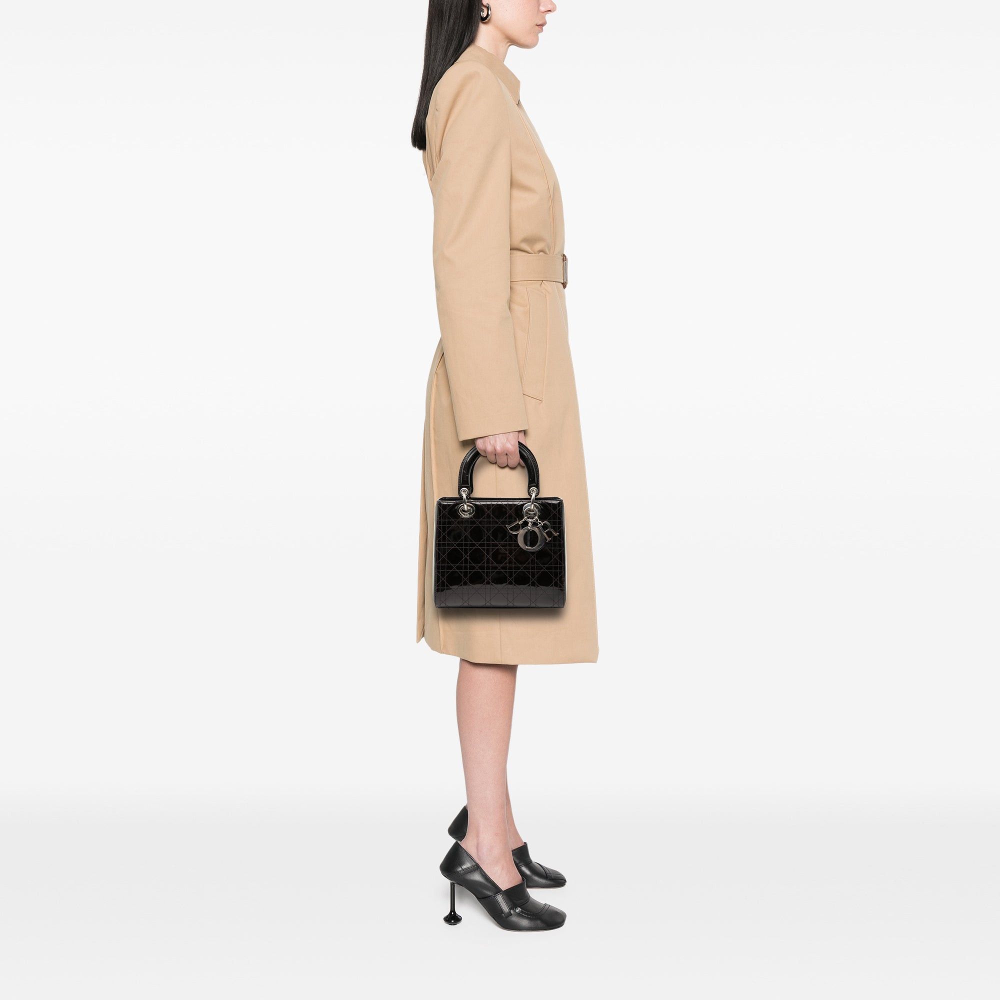 Dior Medium Patent Cannage Stitched Lady Dior Size ONE SIZE - 8 Thumbnail