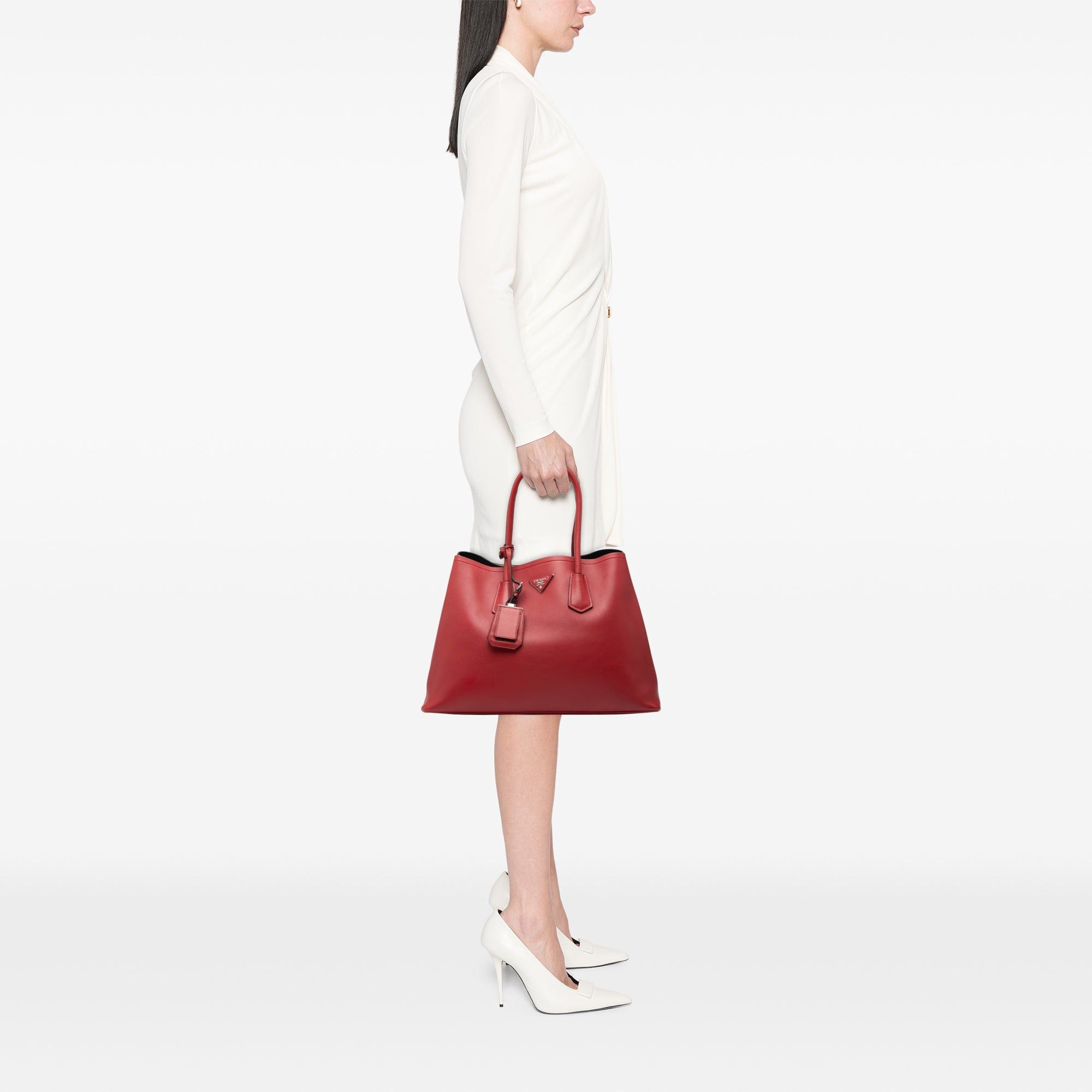 Prada Large Saffiano Cuir Double Satchel Size ONE SIZE - 6 Thumbnail