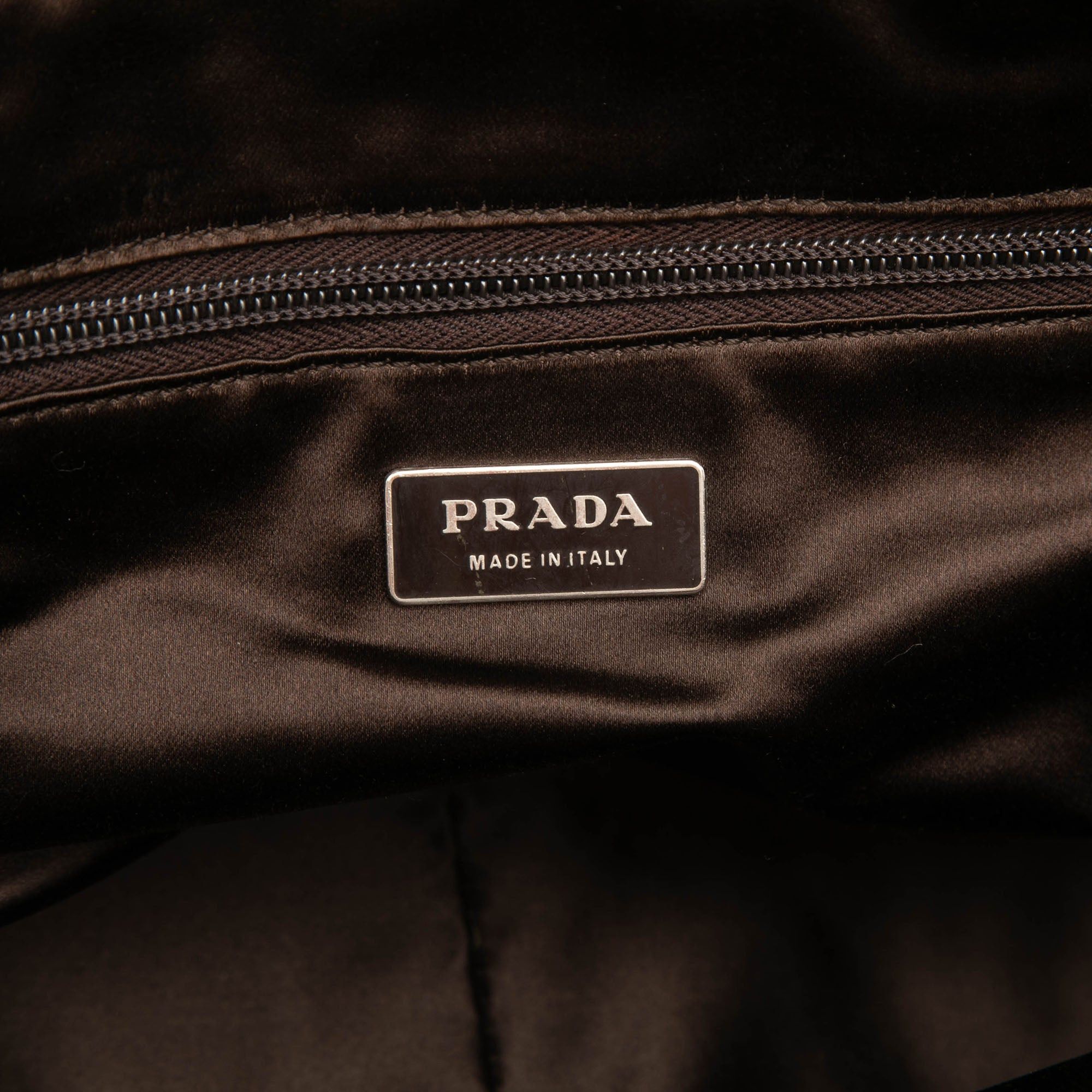 Prada Cinghiale Trimmed Canvas Canapa Bauletto Bag Size ONE SIZE - 5 Thumbnail