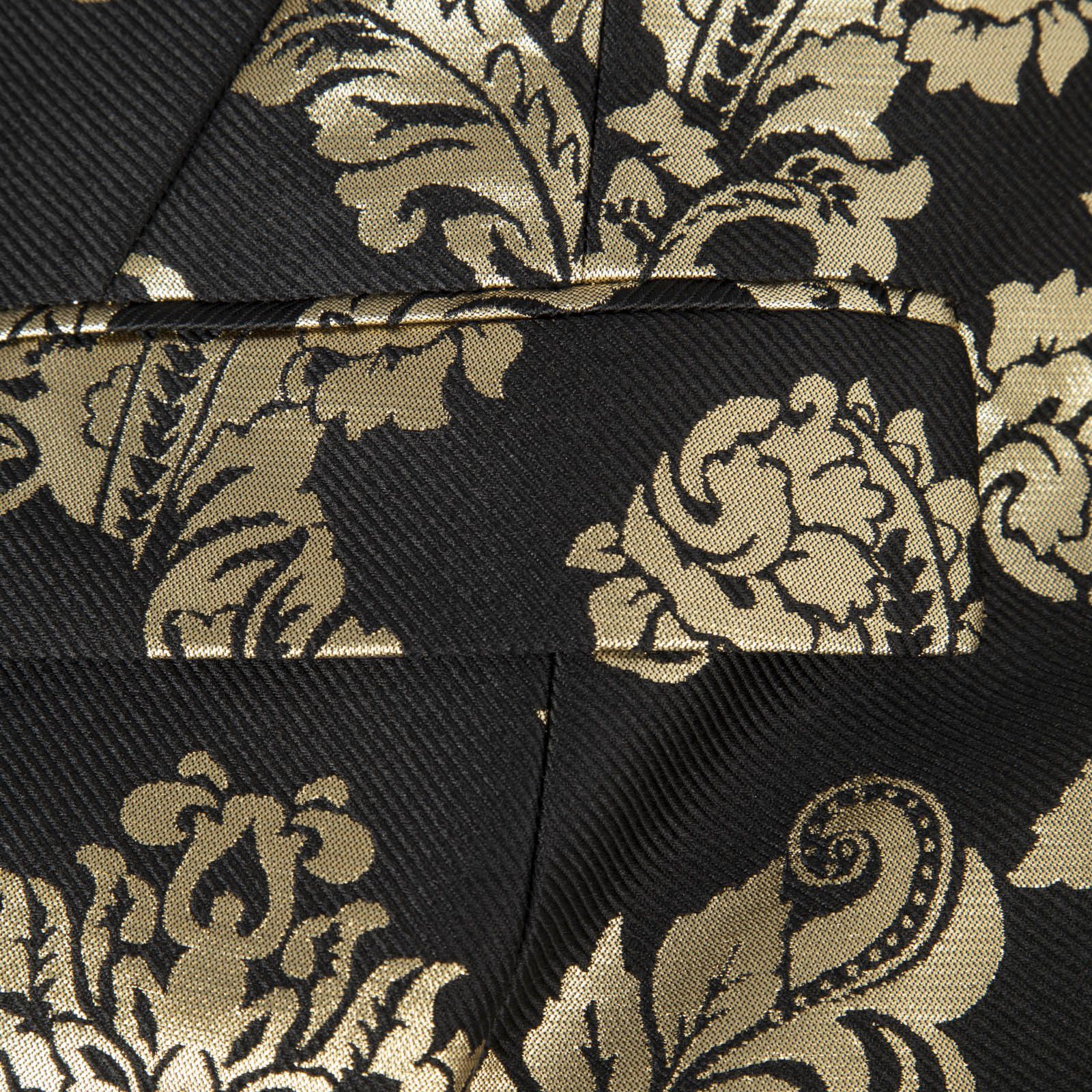 Alice + Olivia Black & Gold Macey Jacquard Blazer Size XS / US 0-2 / IT 36-38 - 3 Thumbnail