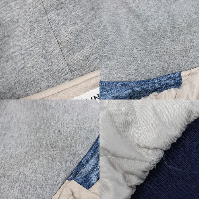 Celine Celine Celine Varsity Denim Lamb Leather Jacket Textile Outerwear 2Q563206T DUTY FREE for USA Size ONE SIZE - 5 Thumbnail