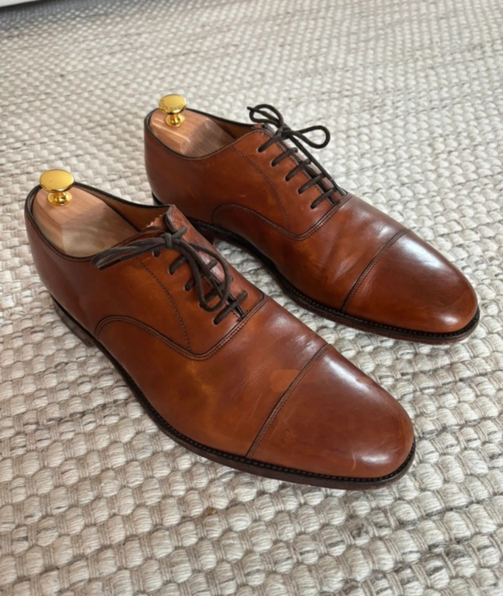 Loake Loake Aldwych Mahogany Shoes Size US 11.5 / EU 44-45 - 3 Thumbnail