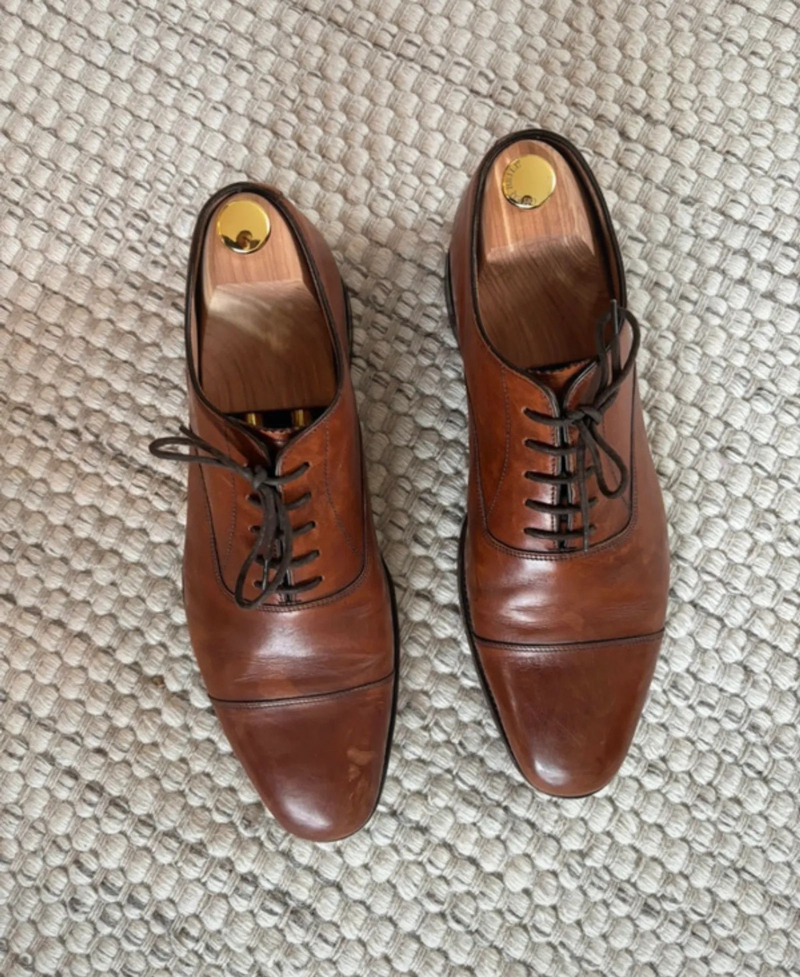 Loake Loake Aldwych Mahogany Shoes Size US 11.5 / EU 44-45 - 2 Thumbnail