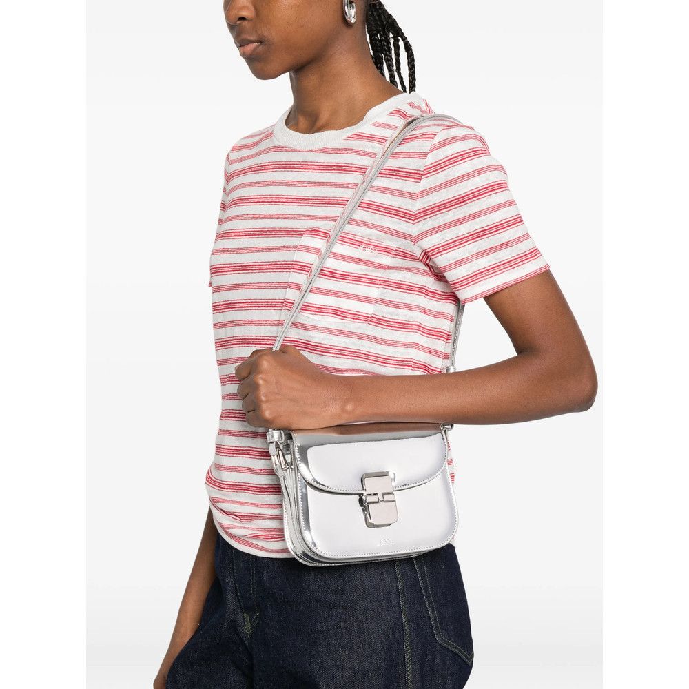 A.P.C. A.p.c. SILVER Shoulder Bags Size ONE SIZE - 3 Thumbnail