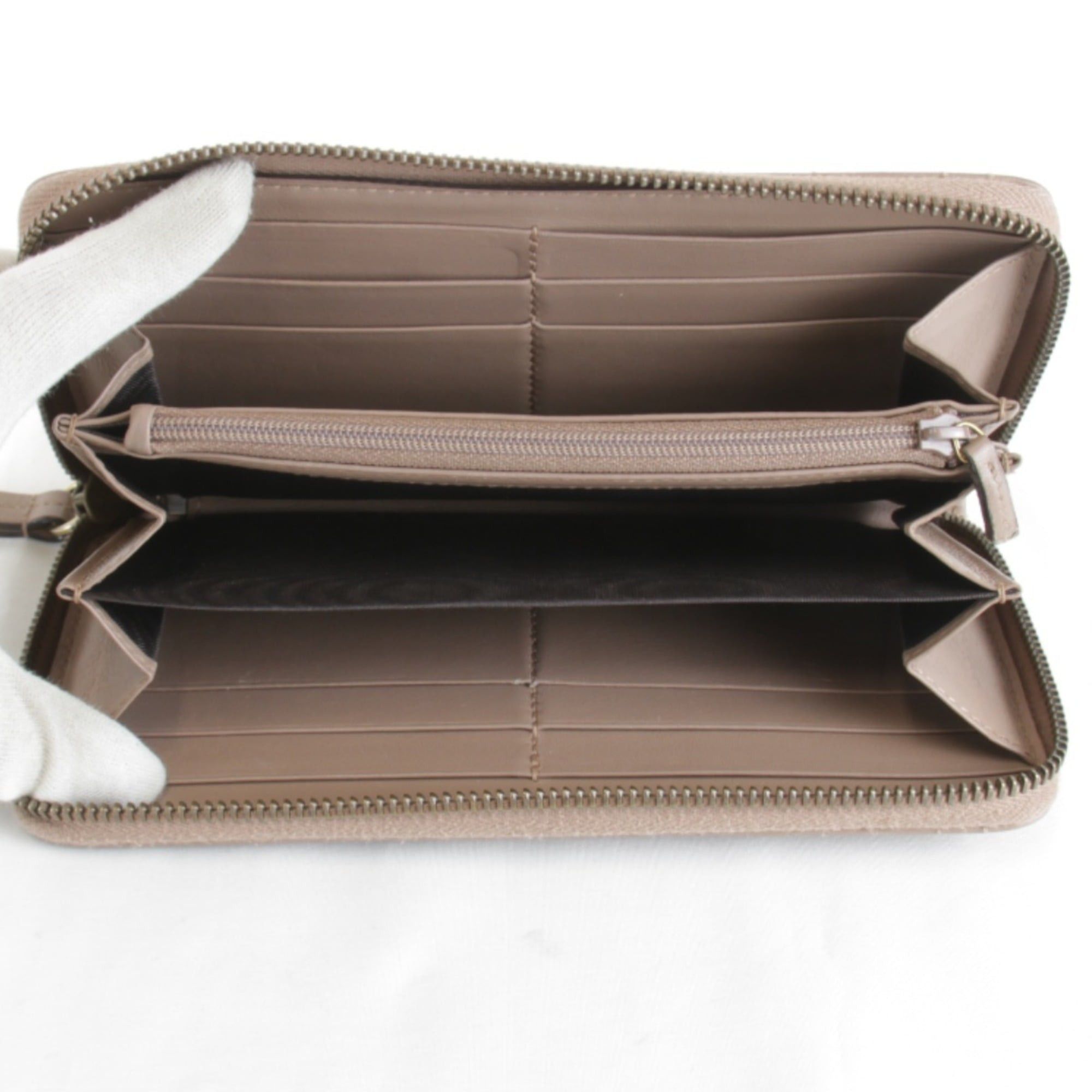 Gucci GUCCI GG Marmont Round Zip Long Wallet, Brown Leather, Women's, 443123/0959 Size ONE SIZE - 7 Thumbnail