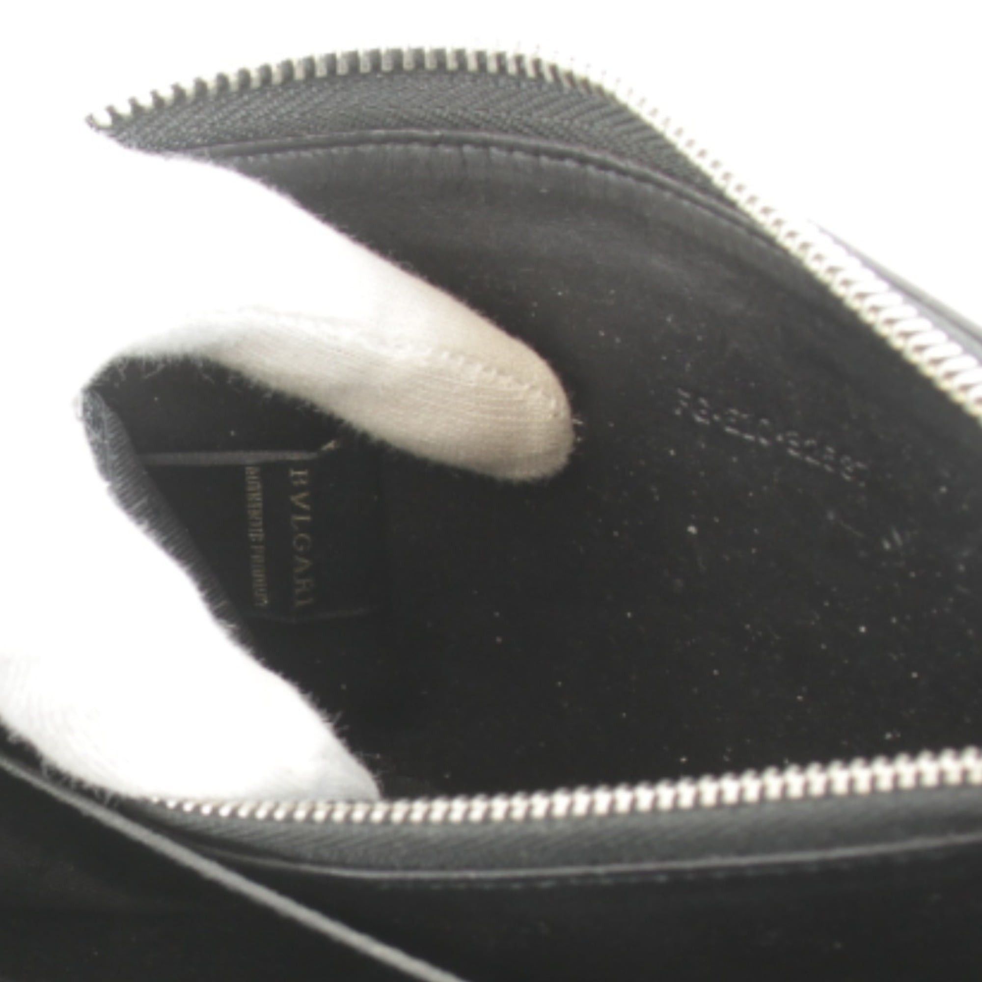 Bvlgari BVLGARI Weekend Round Zip Long Wallet in Black Leather for Women Size ONE SIZE - 11 Thumbnail