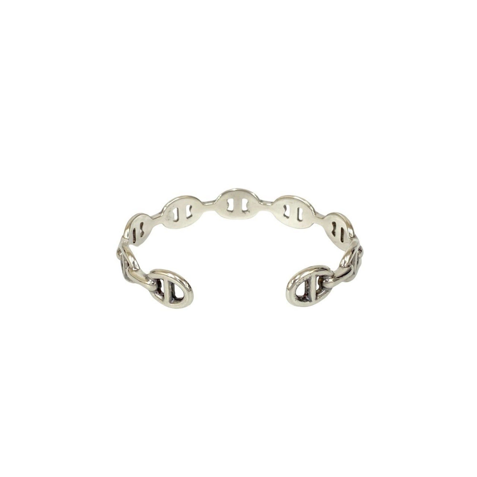 Hermes HERMES Ancienne Bangle Bracelet in Silver 925 (70333) Size ONE SIZE - 6 Thumbnail