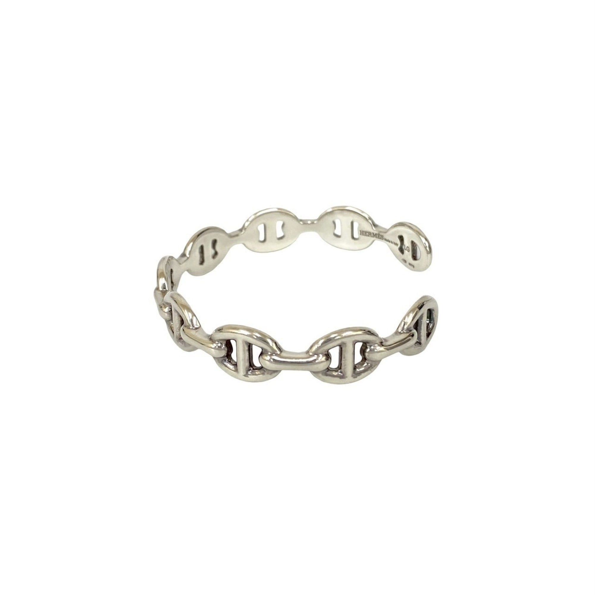 Hermes HERMES Ancienne Bangle Bracelet in Silver 925 (70333) Size ONE SIZE - 5 Thumbnail