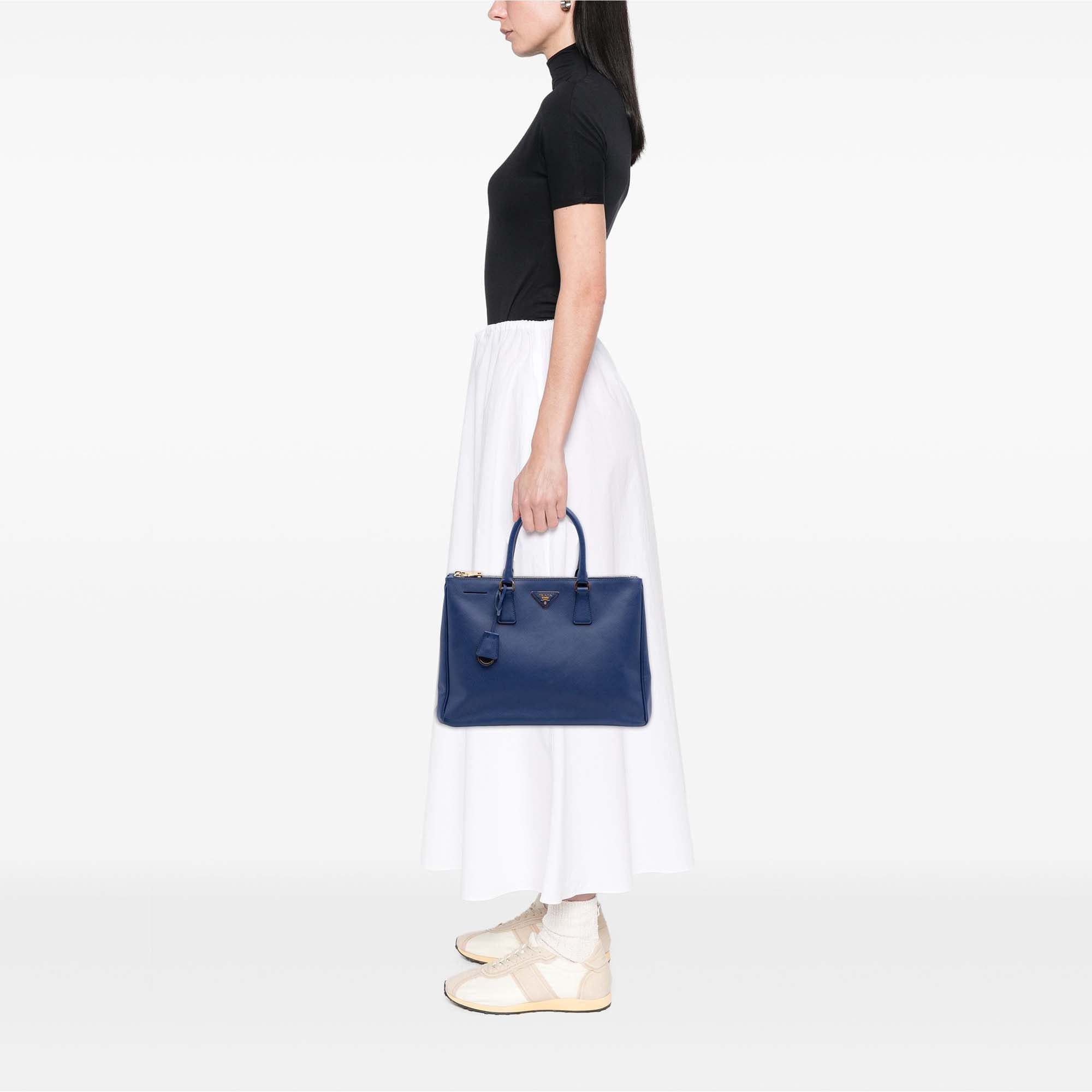 Prada Large Saffiano Lux Galleria Double Zip Satchel Size ONE SIZE - 10 Thumbnail