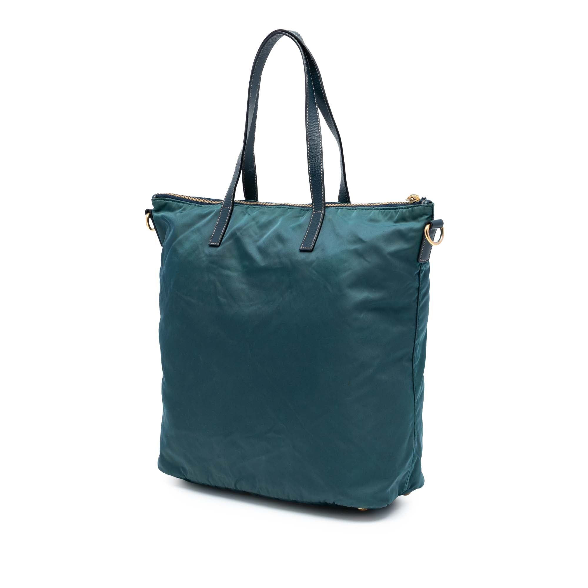 Prada Saffiano Trimmed Tessuto Zip Top Convertible Tote Size ONE SIZE - 2 Thumbnail
