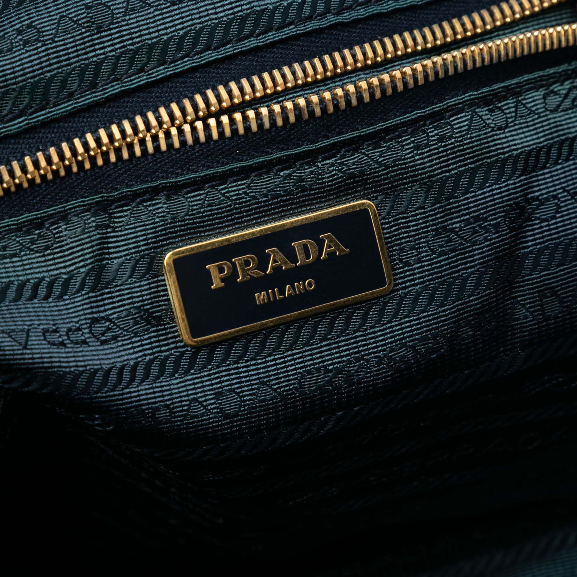Prada Saffiano Trimmed Tessuto Zip Top Convertible Tote Size ONE SIZE - 5 Thumbnail