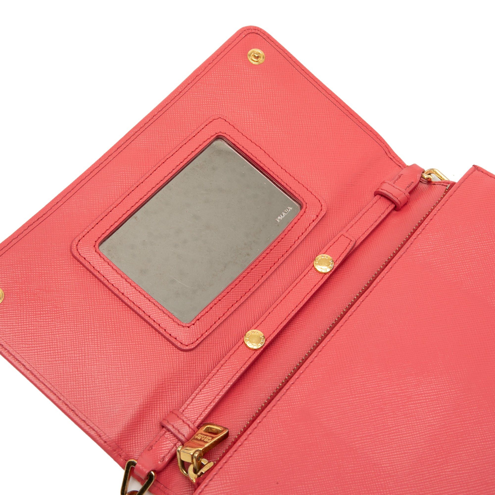Prada Saffiano Lux Wallet On Chain Size ONE SIZE - 6 Thumbnail