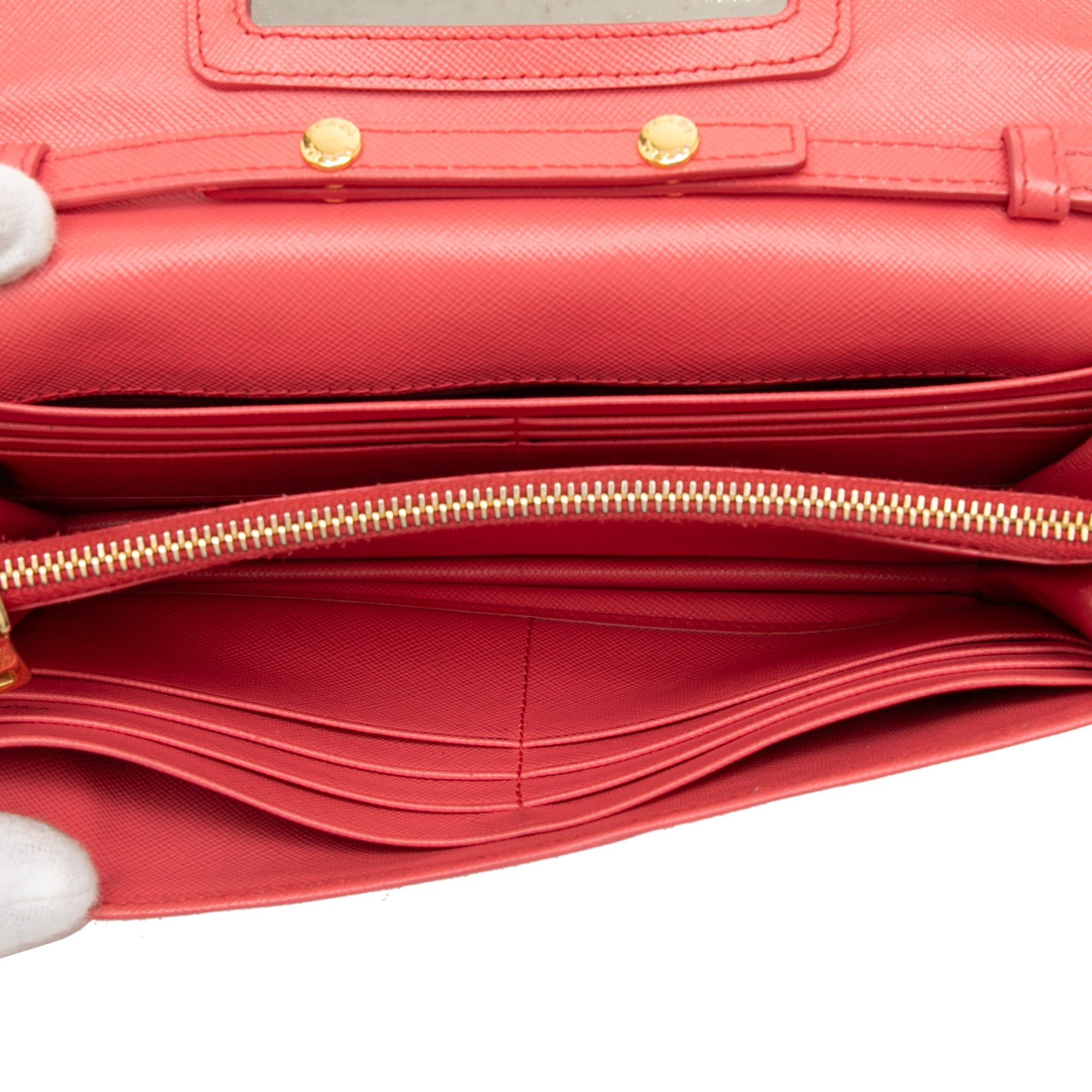 Prada Saffiano Lux Wallet On Chain Size ONE SIZE - 4 Thumbnail