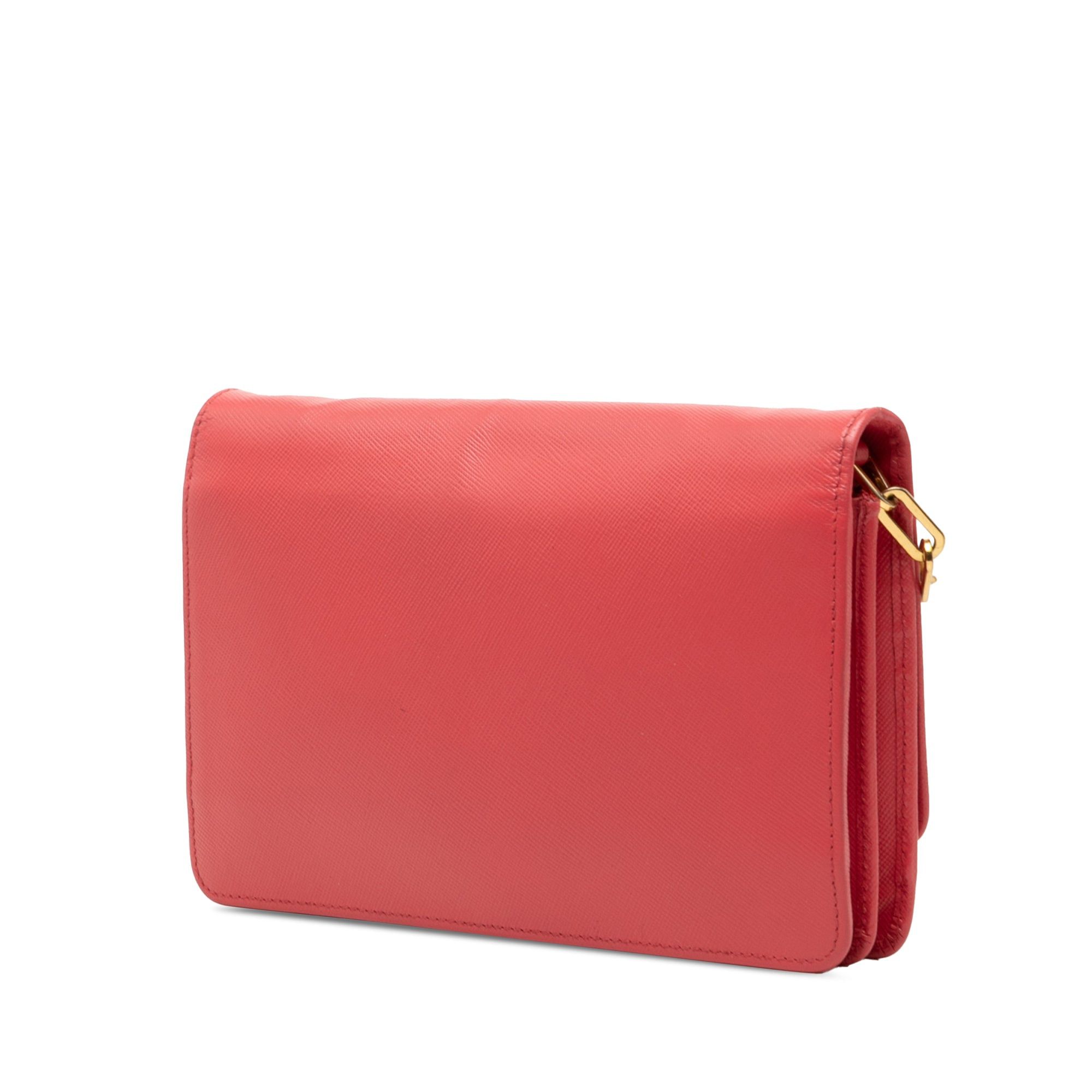 Prada Saffiano Lux Wallet On Chain Size ONE SIZE - 2 Thumbnail