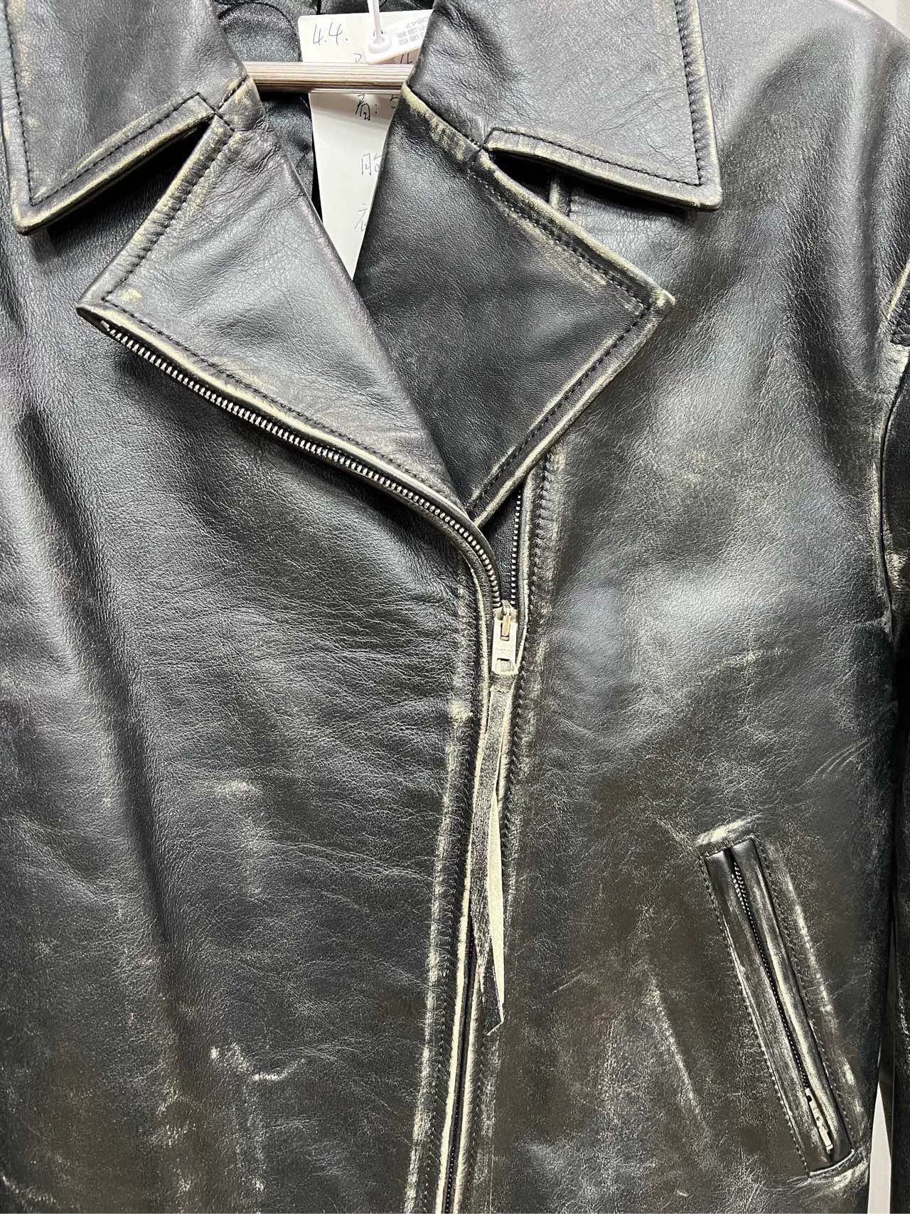 Acne Studios Acne Studios Distressed Leather Jacket hh0847 Size XXS / US 00 / IT 34 - 3 Thumbnail