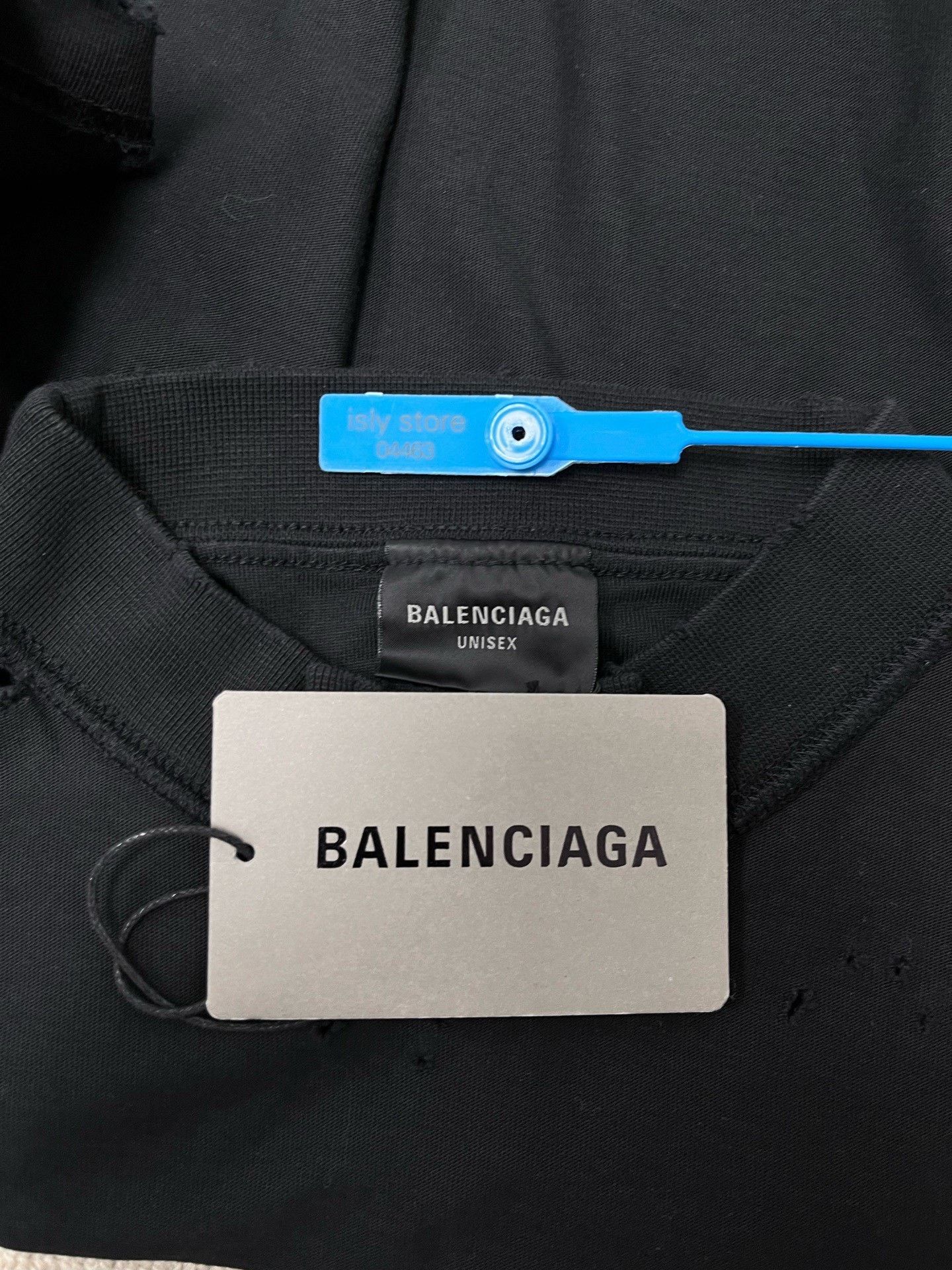Balenciaga Balenciaga Logo Print Distressed Crewneck T-Shirt Size US S / EU 44-46 / 1 - 5 Thumbnail