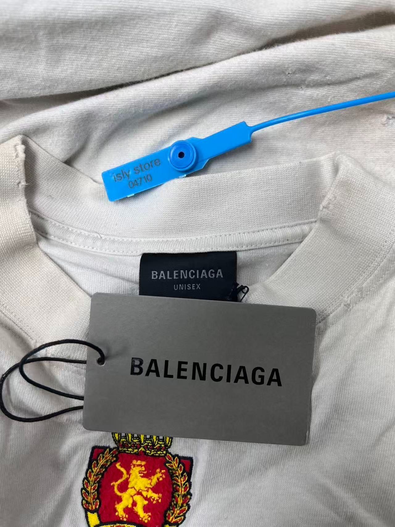 Balenciaga Balenciaga Men's Crewneck Printed Long-sleeve T-shirt Size US L / EU 52-54 / 3 - 5 Thumbnail