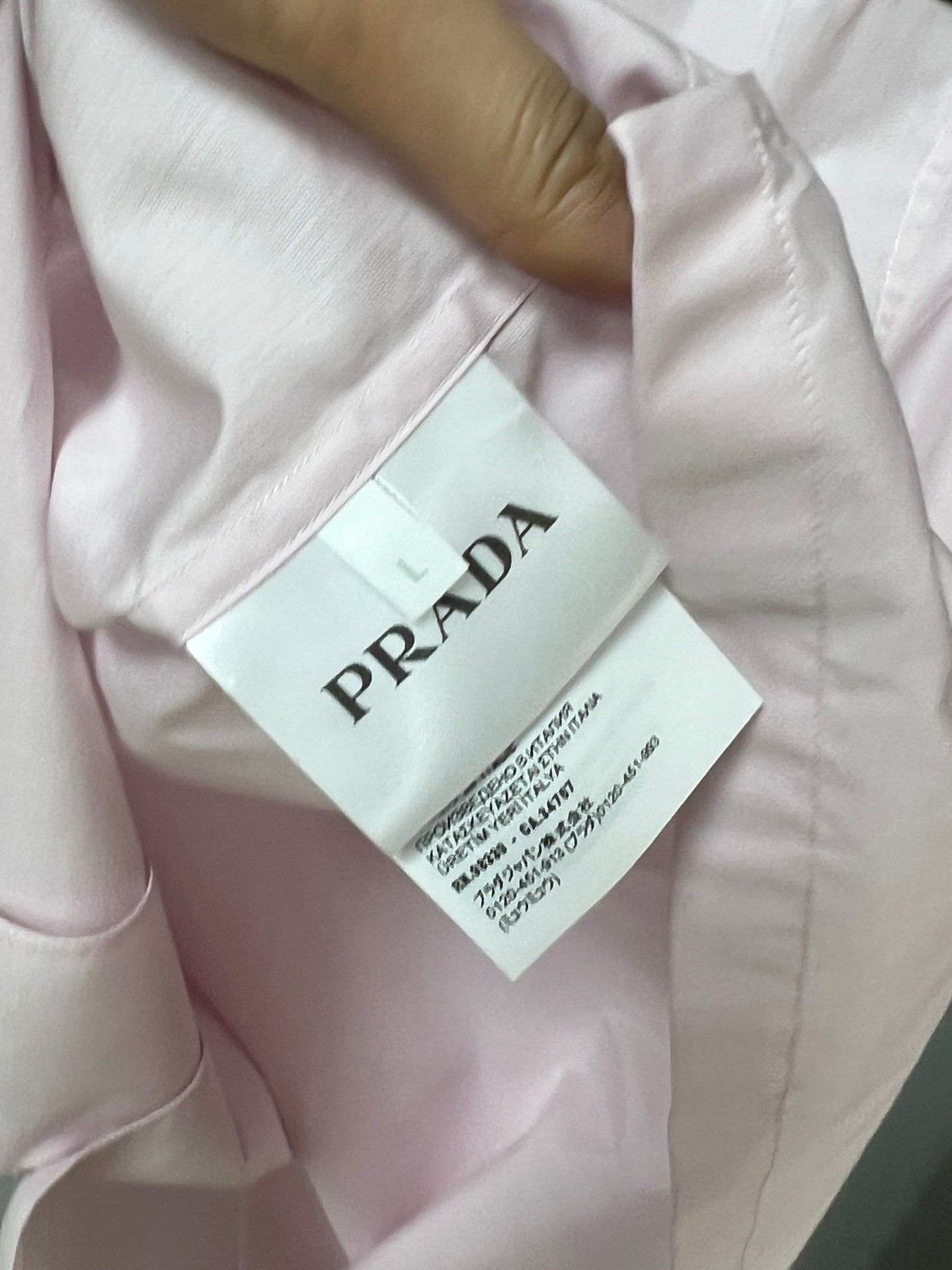 Prada Prada Pink Pocket Shirt Size L / US 10 / IT 46 - 3 Thumbnail