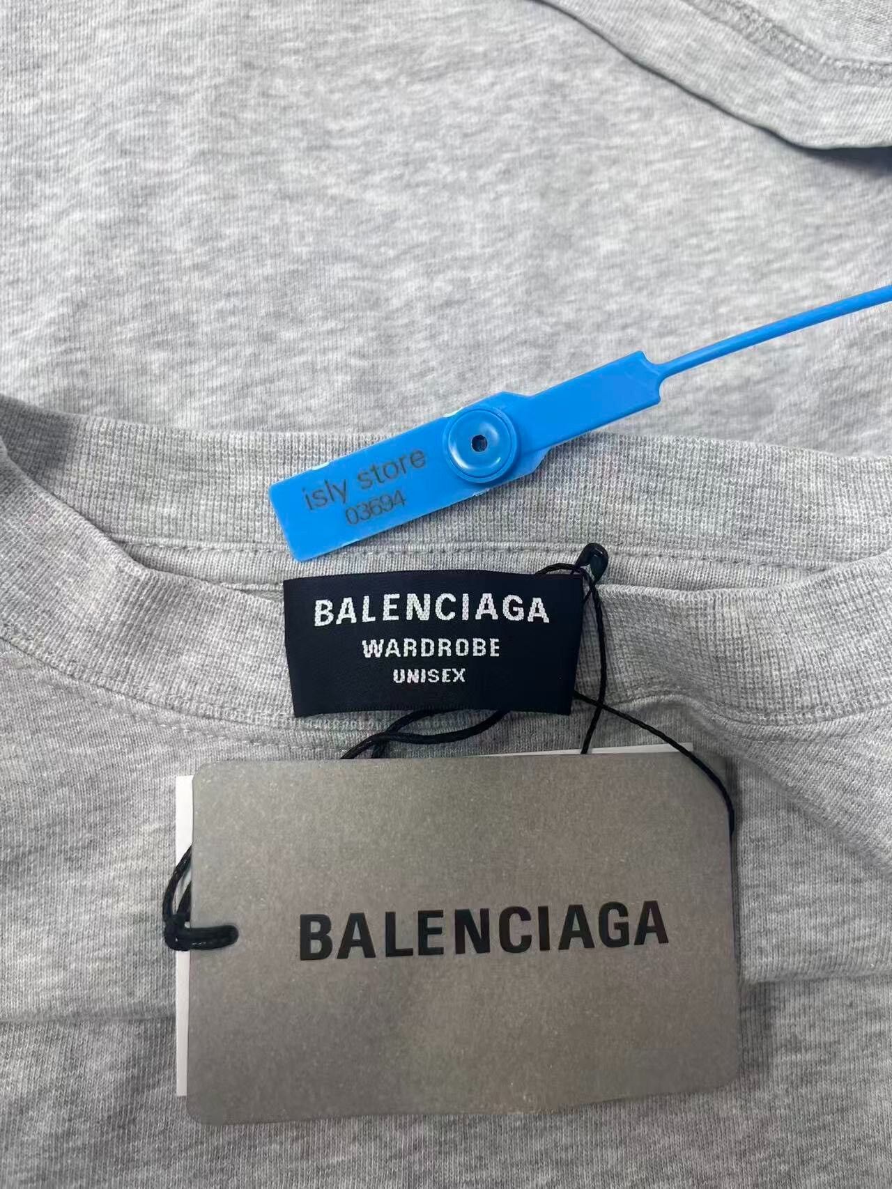 Balenciaga Balenciaga Logo Print Unisex Short Sleeve T-Shirt Size US L / EU 52-54 / 3 - 4 Thumbnail