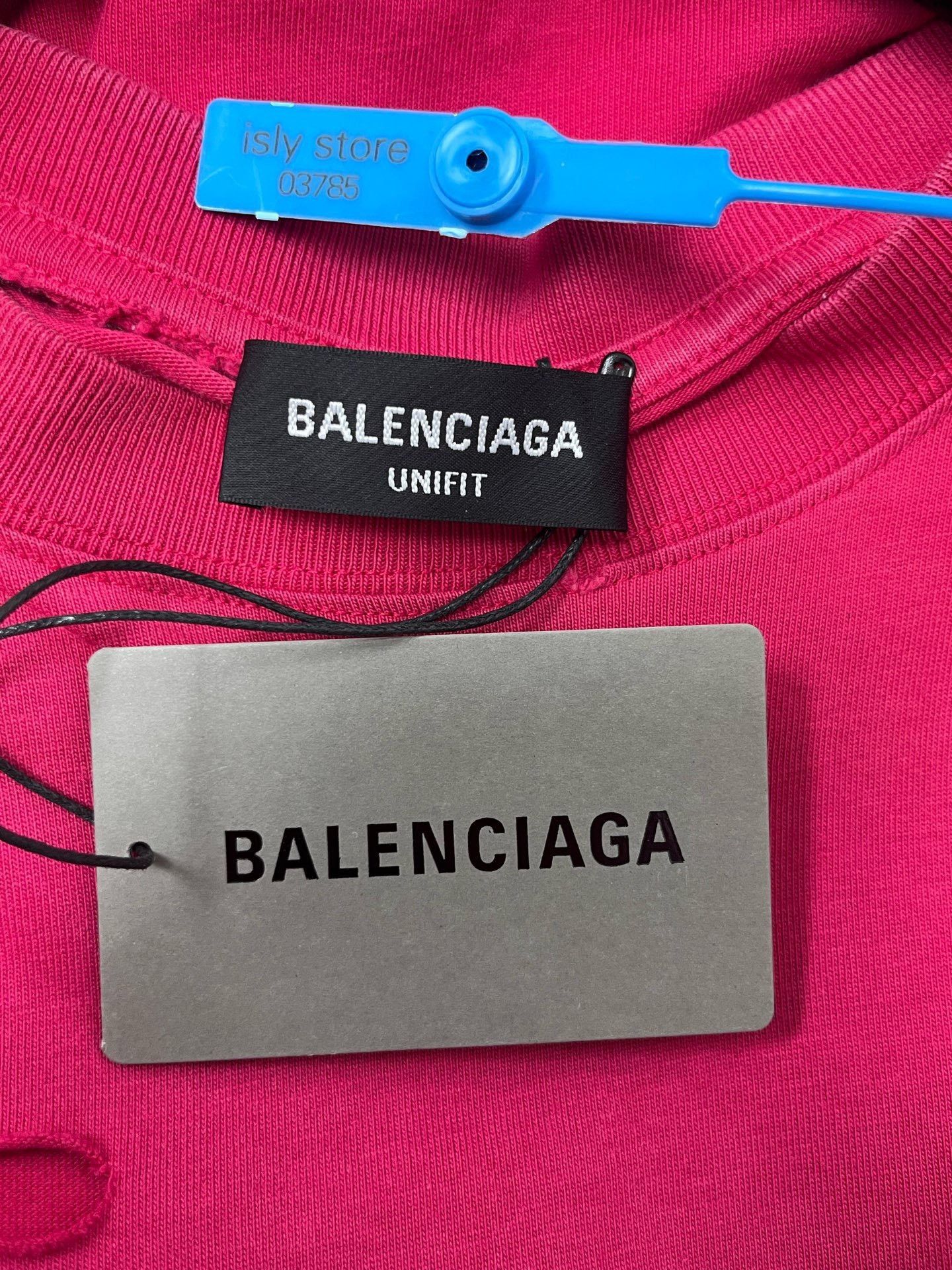 Balenciaga Balenciaga Men's Red Distressed Logo T-shirt Size US S / EU 44-46 / 1 - 5 Thumbnail