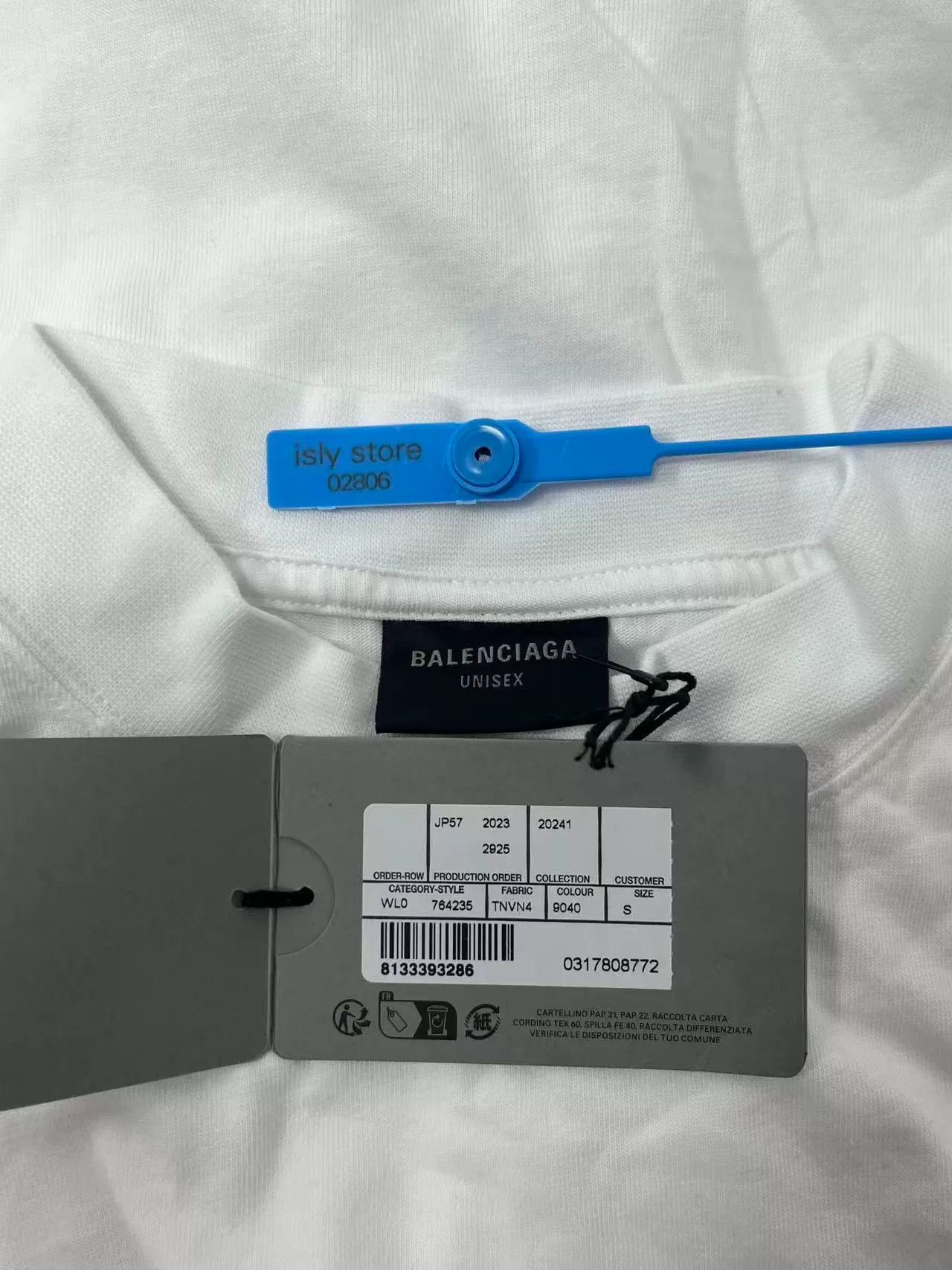 Balenciaga Balenciaga Logo Print Crewneck Short Sleeve T-Shirt Size US S / EU 44-46 / 1 - 5 Thumbnail