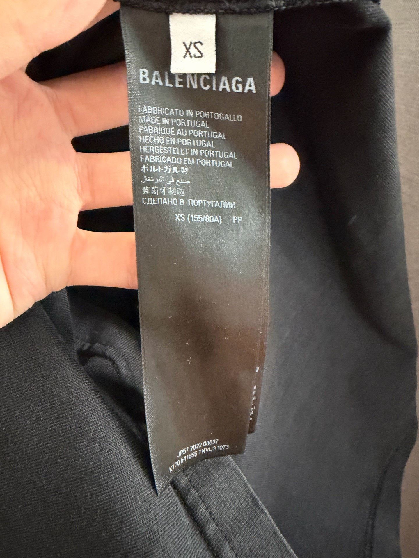 Balenciaga Balenciaga Rhinestone Logo Back Short Sleeve T-shirt Size XS / US 0-2 / IT 36-38 - 4 Thumbnail