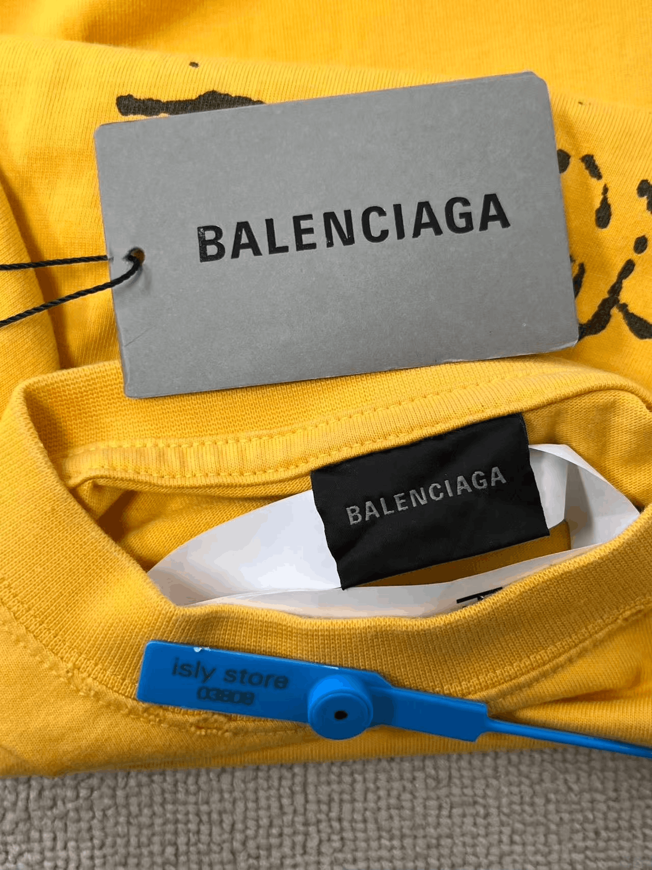 Balenciaga Balenciaga Logo Print Crewneck Short-Sleeve Tee Size XS / US 0-2 / IT 36-38 - 4 Thumbnail