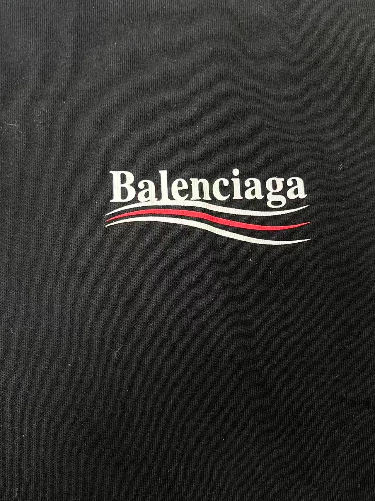 Balenciaga Balenciaga Men's Printed Oversized Crew Neck T-Shirt Size US XS / EU 42 / 0 - 3 Thumbnail
