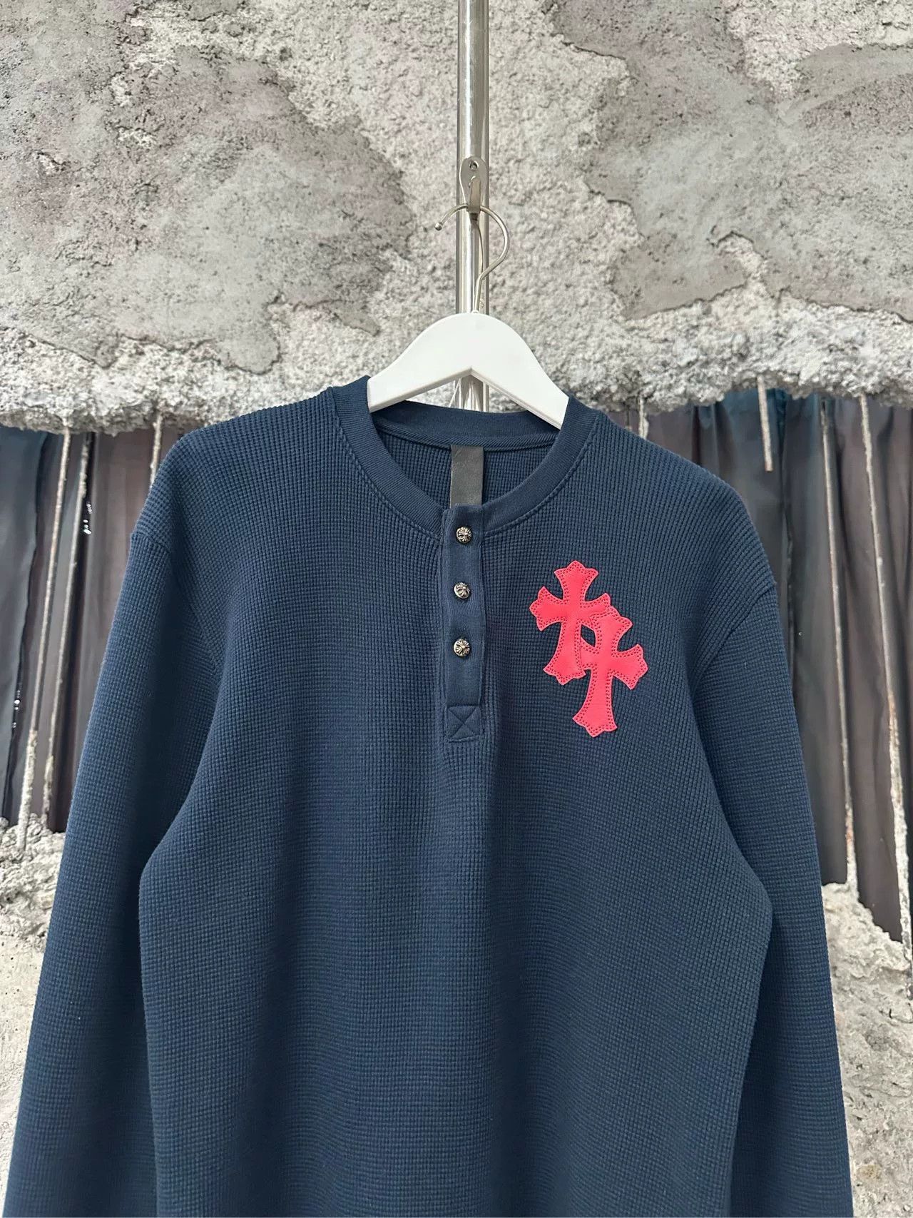 Chrome Hearts Chrome Hearts Waffle Cross Long Sleeve Size US S / EU 44-46 / 1 - 3 Thumbnail
