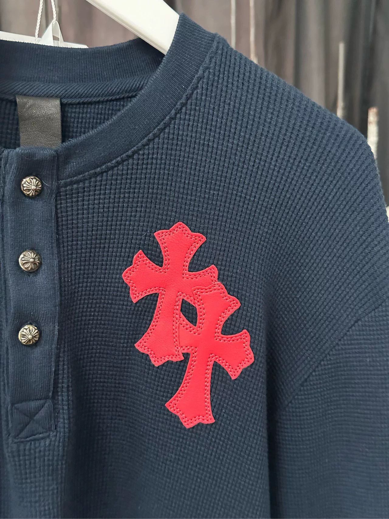 Chrome Hearts Chrome Hearts Waffle Cross Long Sleeve Size US S / EU 44-46 / 1 - 6 Thumbnail