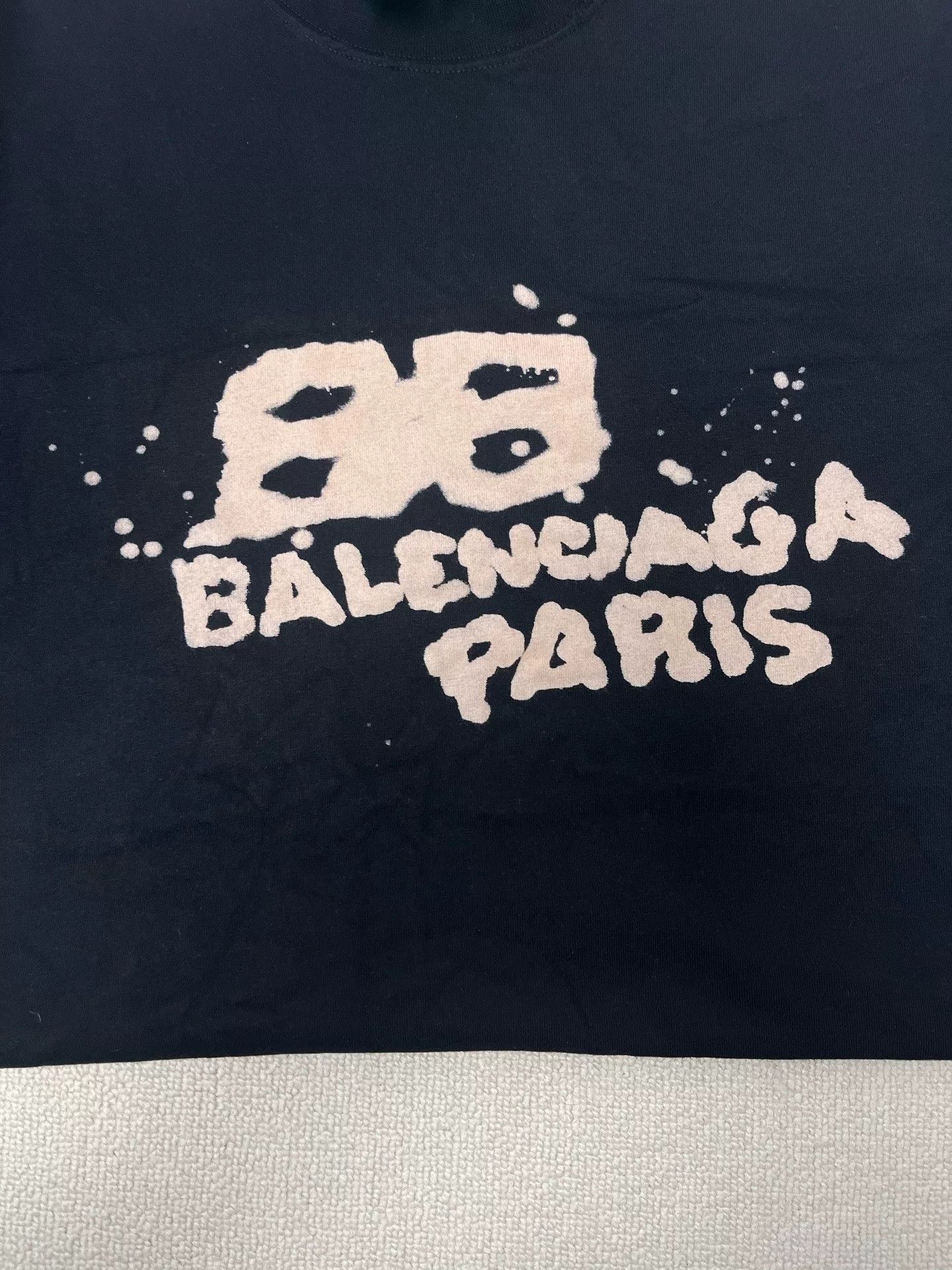 Balenciaga Balenciaga Letter Print Crewneck Short-Sleeve T-Shirt Size XXS / US 00 / IT 34 - 3 Thumbnail