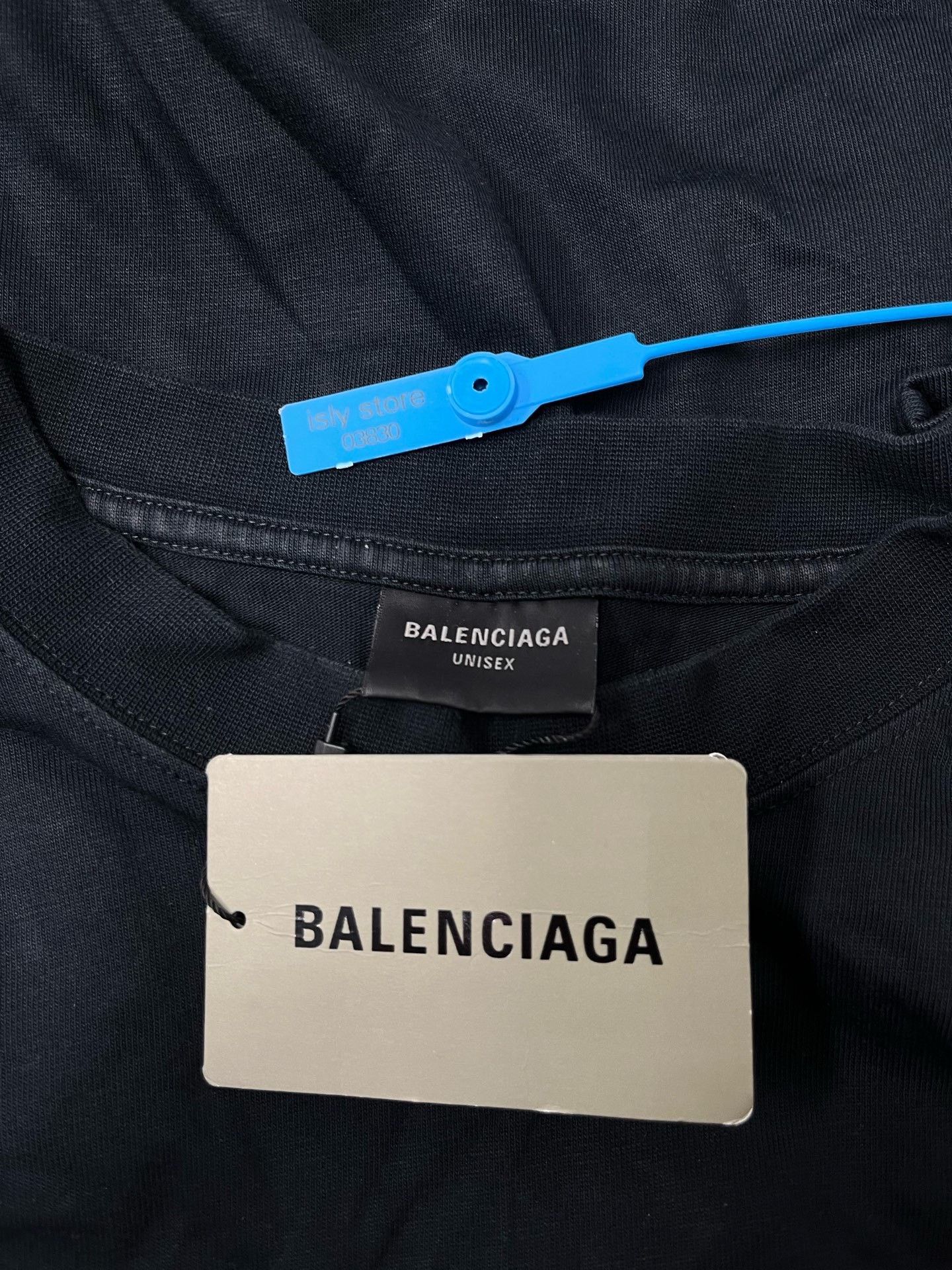 Balenciaga Balenciaga Men's Cotton Crew Neck T-Shirt Size US M / EU 48-50 / 2 - 5 Thumbnail