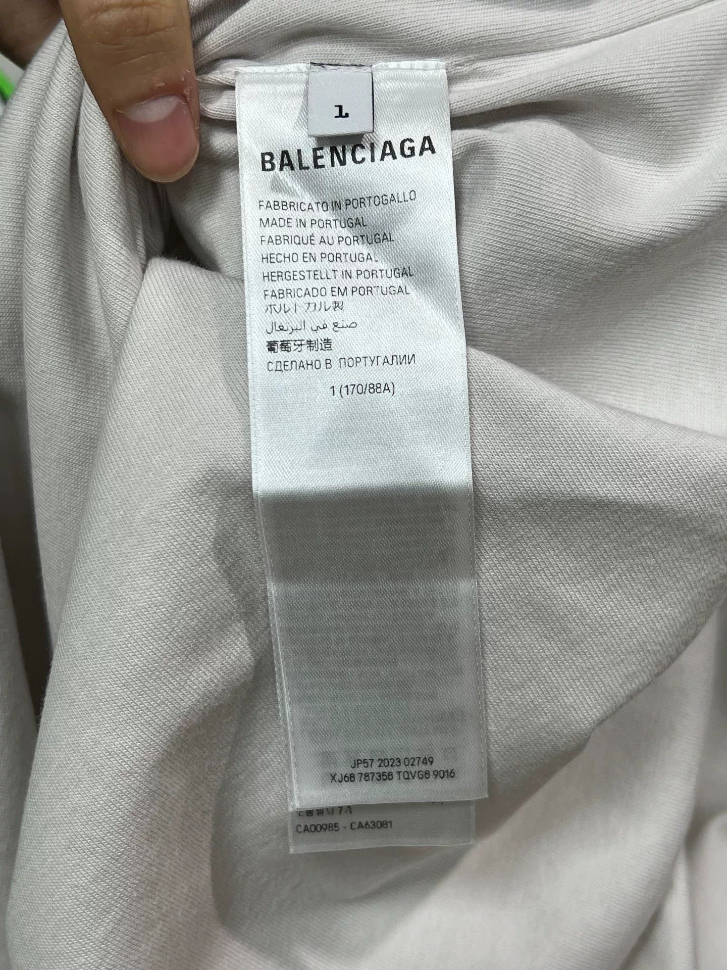 Balenciaga Balenciaga BFRND Short Sleeve Size US S / EU 44-46 / 1 - 5 Thumbnail