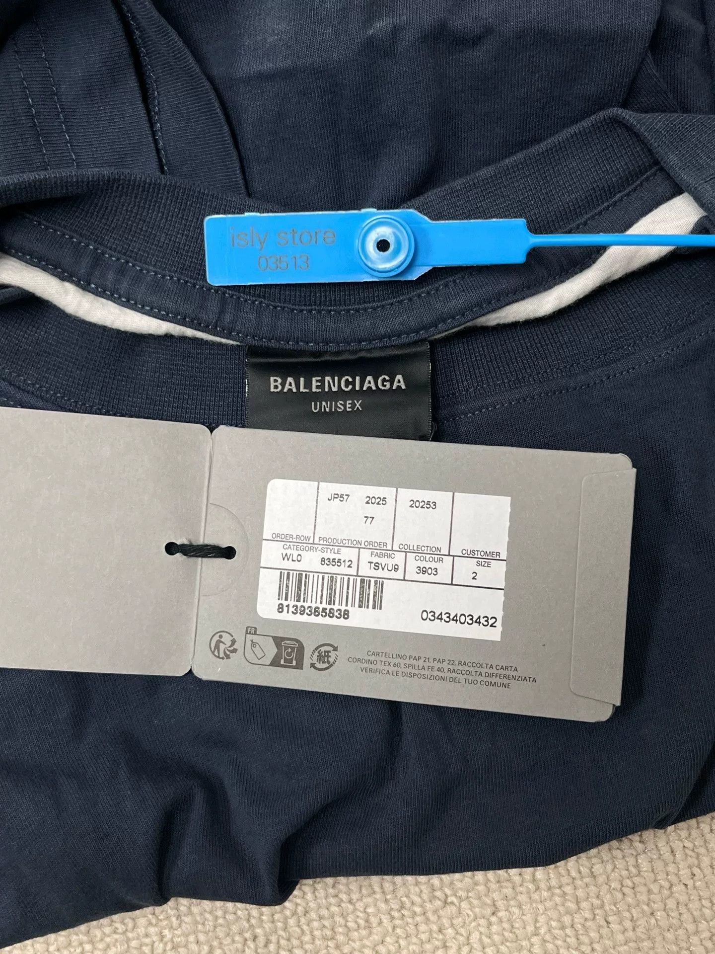 Balenciaga Balenciaga Cotton Double Layer Oversized T-shirt Size US M / EU 48-50 / 2 - 5 Thumbnail