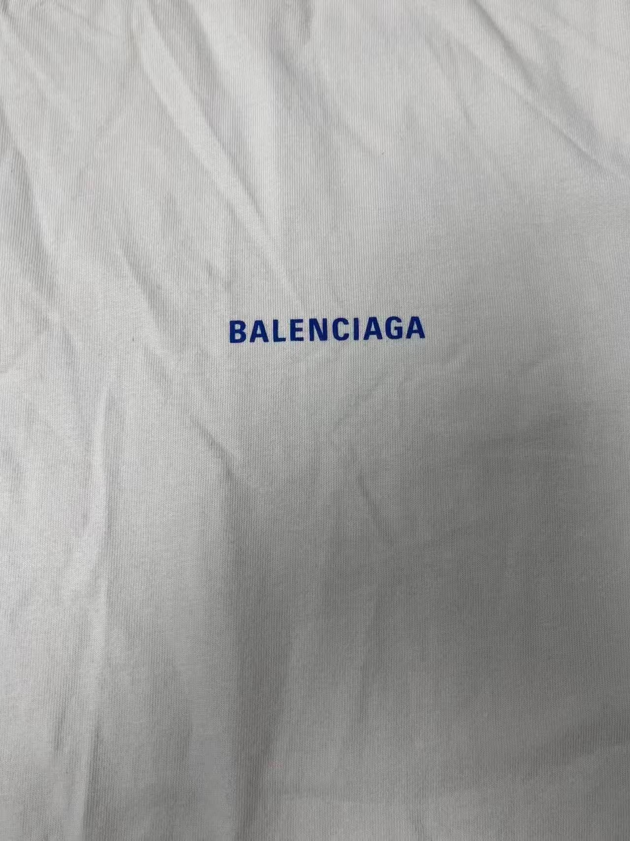Balenciaga Balenciaga Logo Print Oversized Men's T-Shirt Size US L / EU 52-54 / 3 - 3 Thumbnail