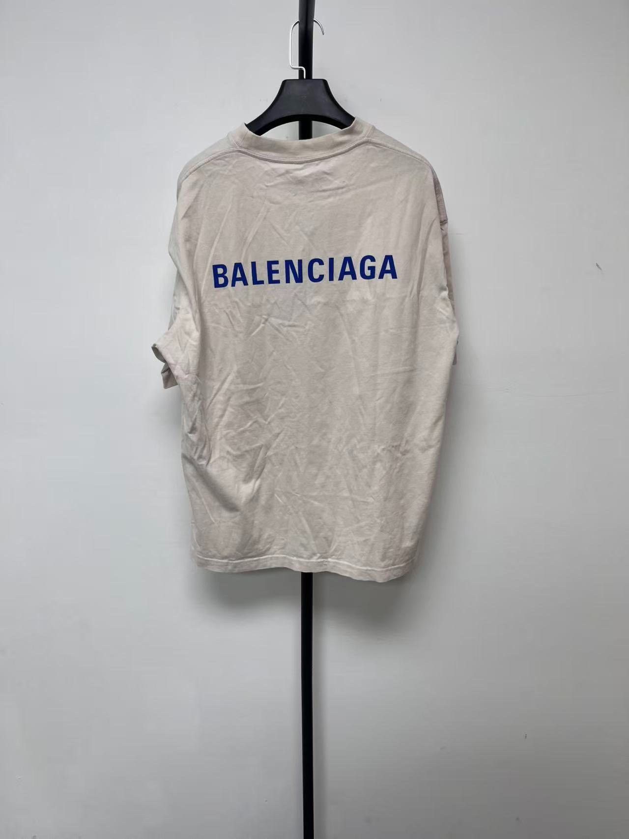 Balenciaga Balenciaga Logo Print Oversized Men's T-Shirt Size US L / EU 52-54 / 3 - 2 Thumbnail