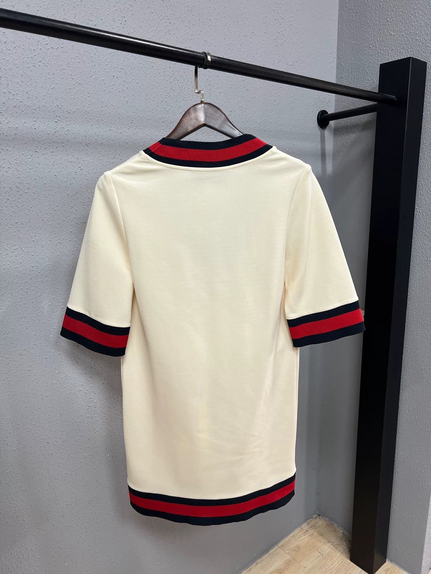 Gucci Red Green Knit Dress