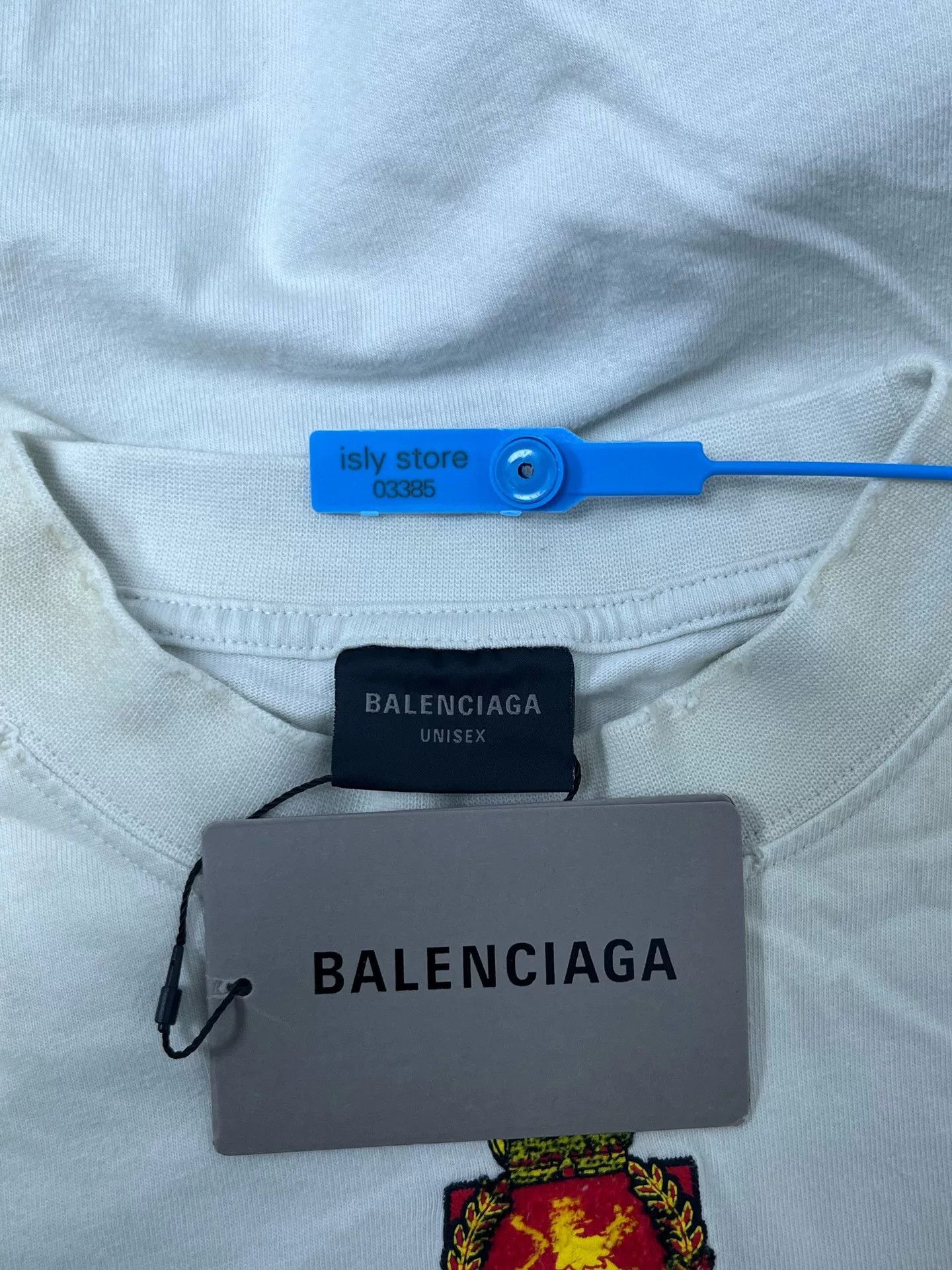 Balenciaga Balenciaga Letter Embroidery Badge T-shirt Size US L / EU 52-54 / 3 - 5 Thumbnail