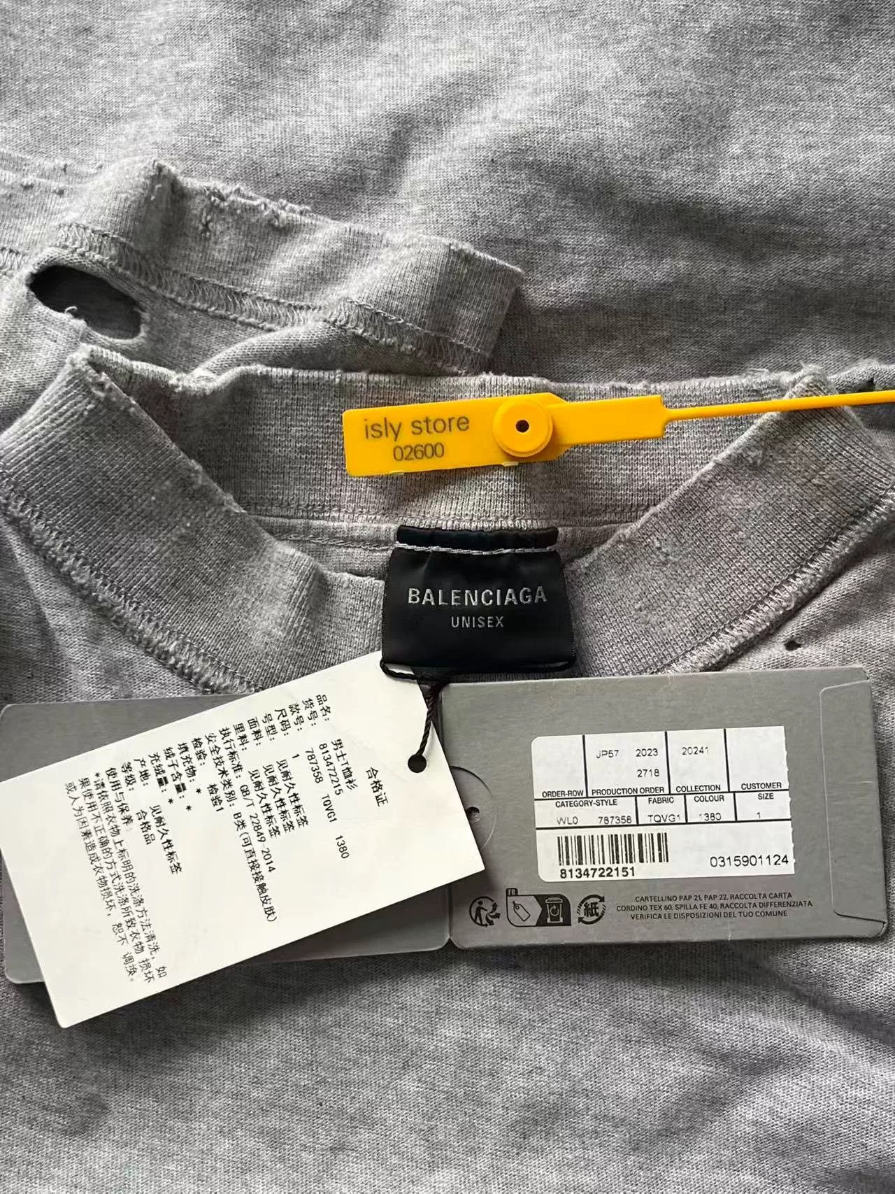 Balenciaga Balenciaga Logo Print Crewneck Oversized T-Shirt Size US S / EU 44-46 / 1 - 5 Thumbnail