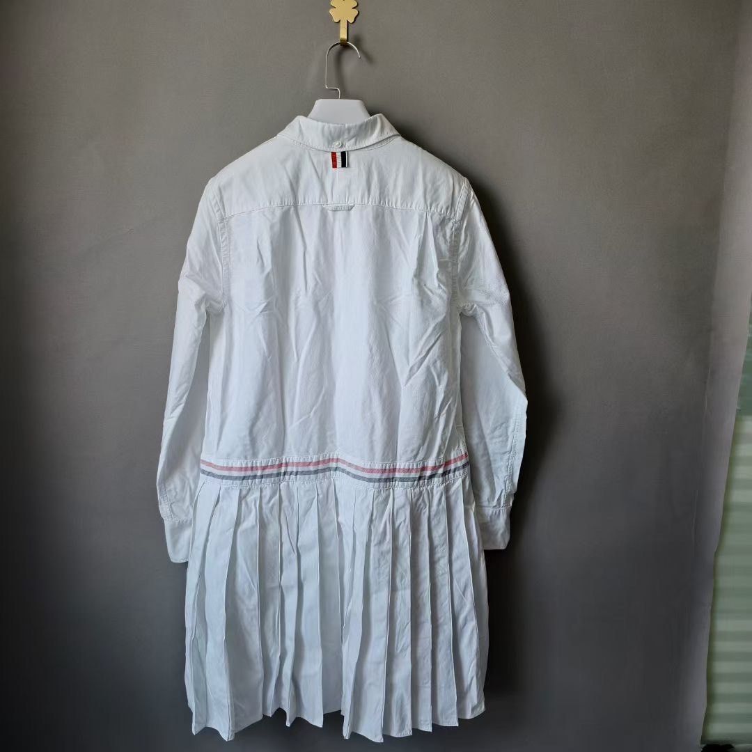 Thom Browne Thom Browne Irregular Hem Cotton Shirt Women Size M / US 6-8 / IT 42-44 - 2 Thumbnail