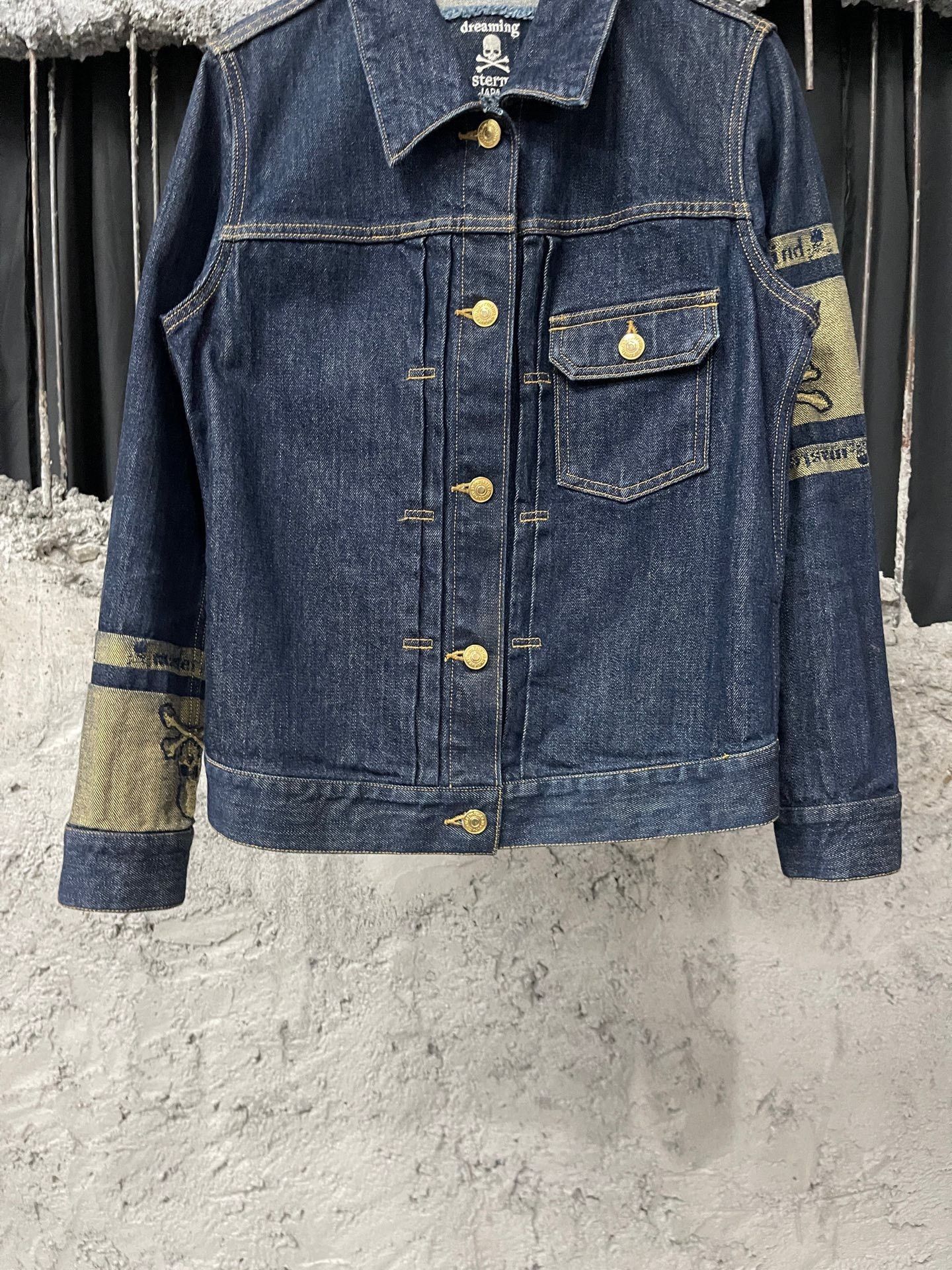 Mastermind Japan Mastermind Japan MMJ Gold Thread Denim Jacket Size US XS / EU 42 / 0 - 4 Thumbnail